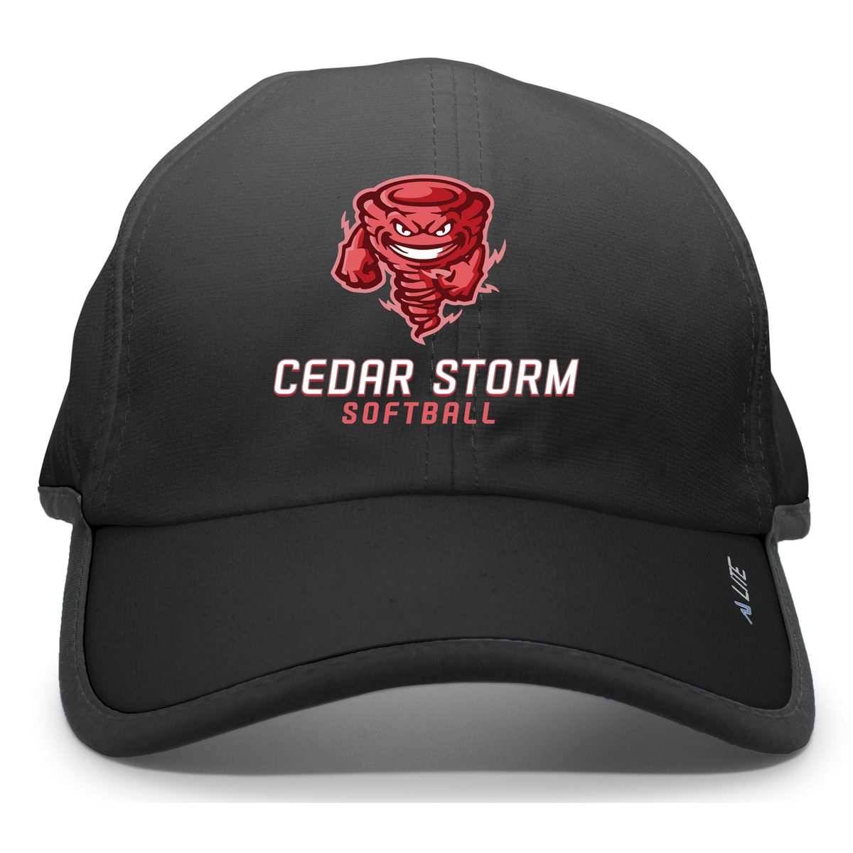 Cedar Storm Softball Hook-and-Loop Active Cap