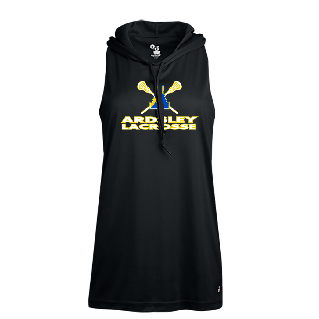 Ardsley High School Lacrosse Women's Racerback Hooded Tank