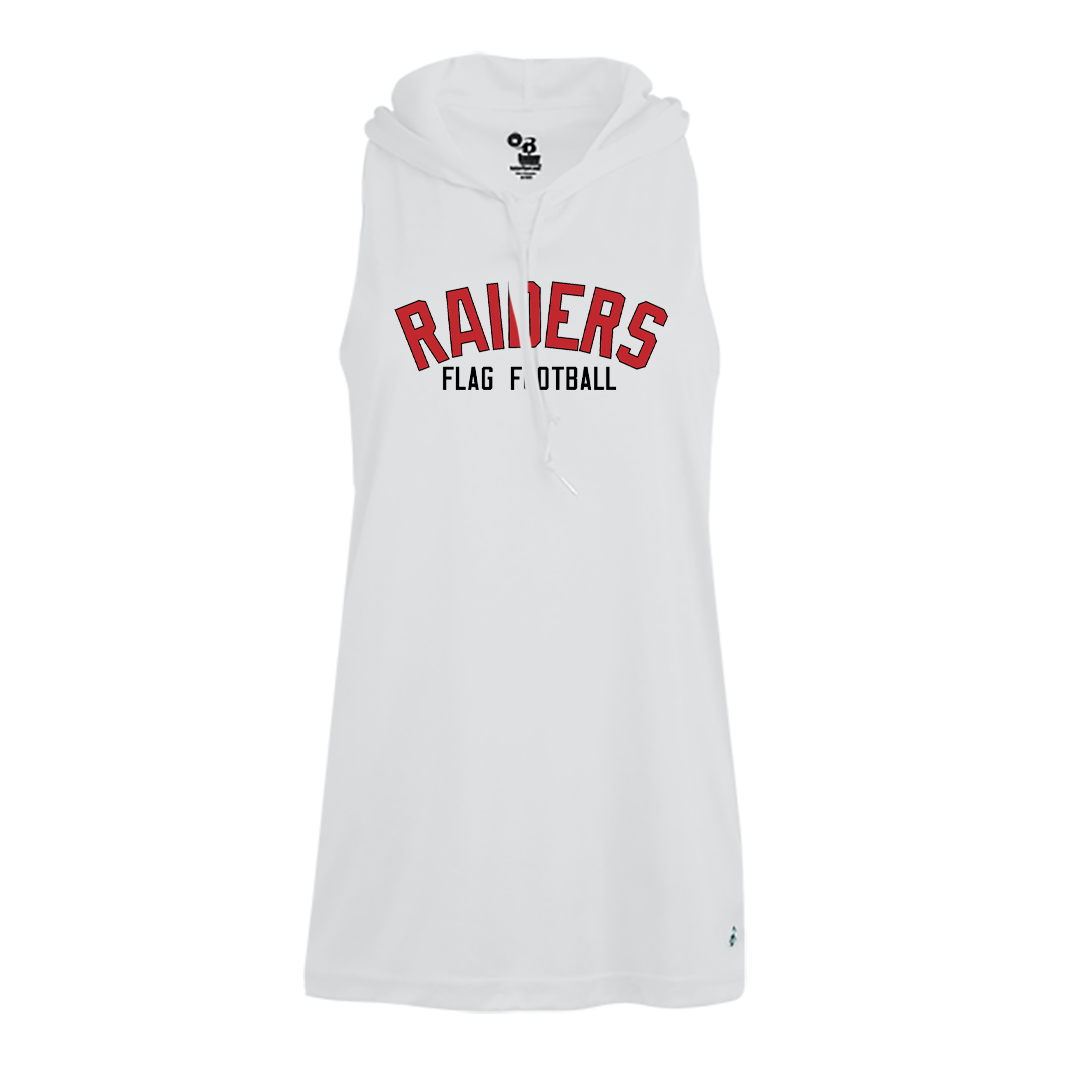 PM Raiders Flag Football Women's Racerback Hooded Tank