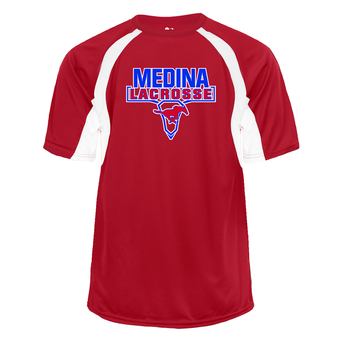 Medina Mustangs Lacrosse Hook Tee