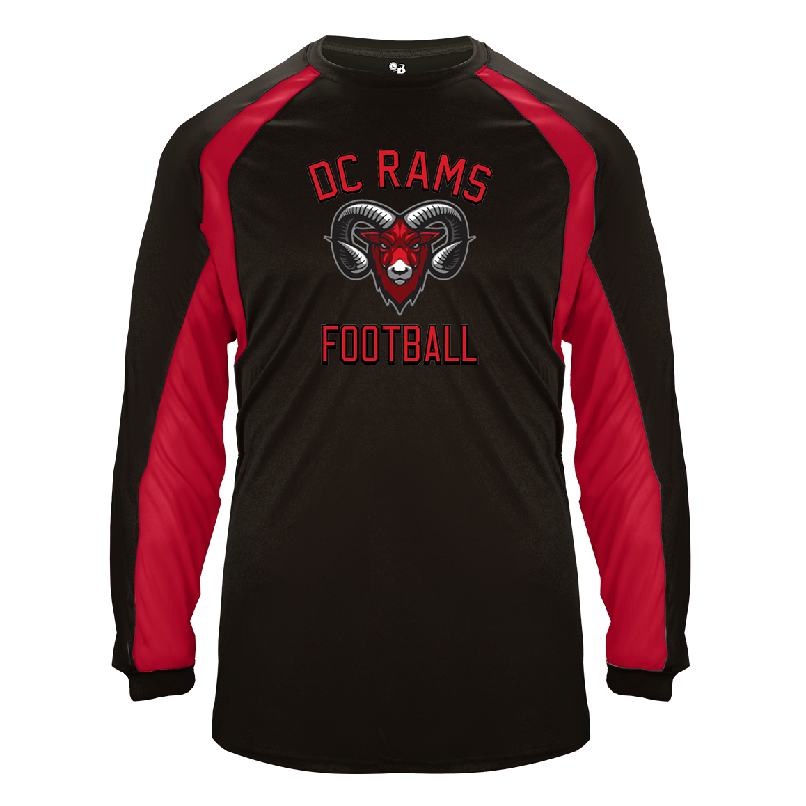 DC Rams Football Hook Long Sleeve Tee