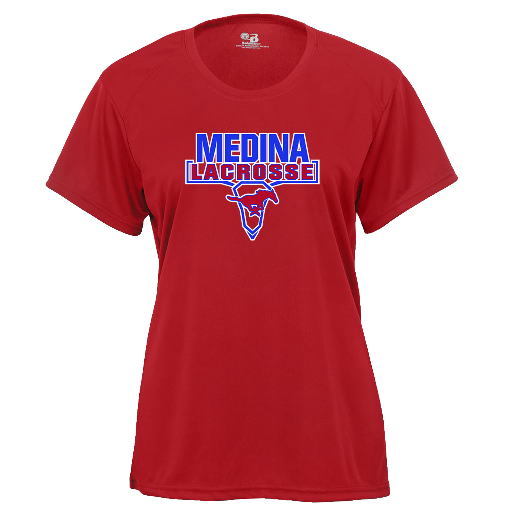 Medina Mustangs Lacrosse B-Core Womens Tee