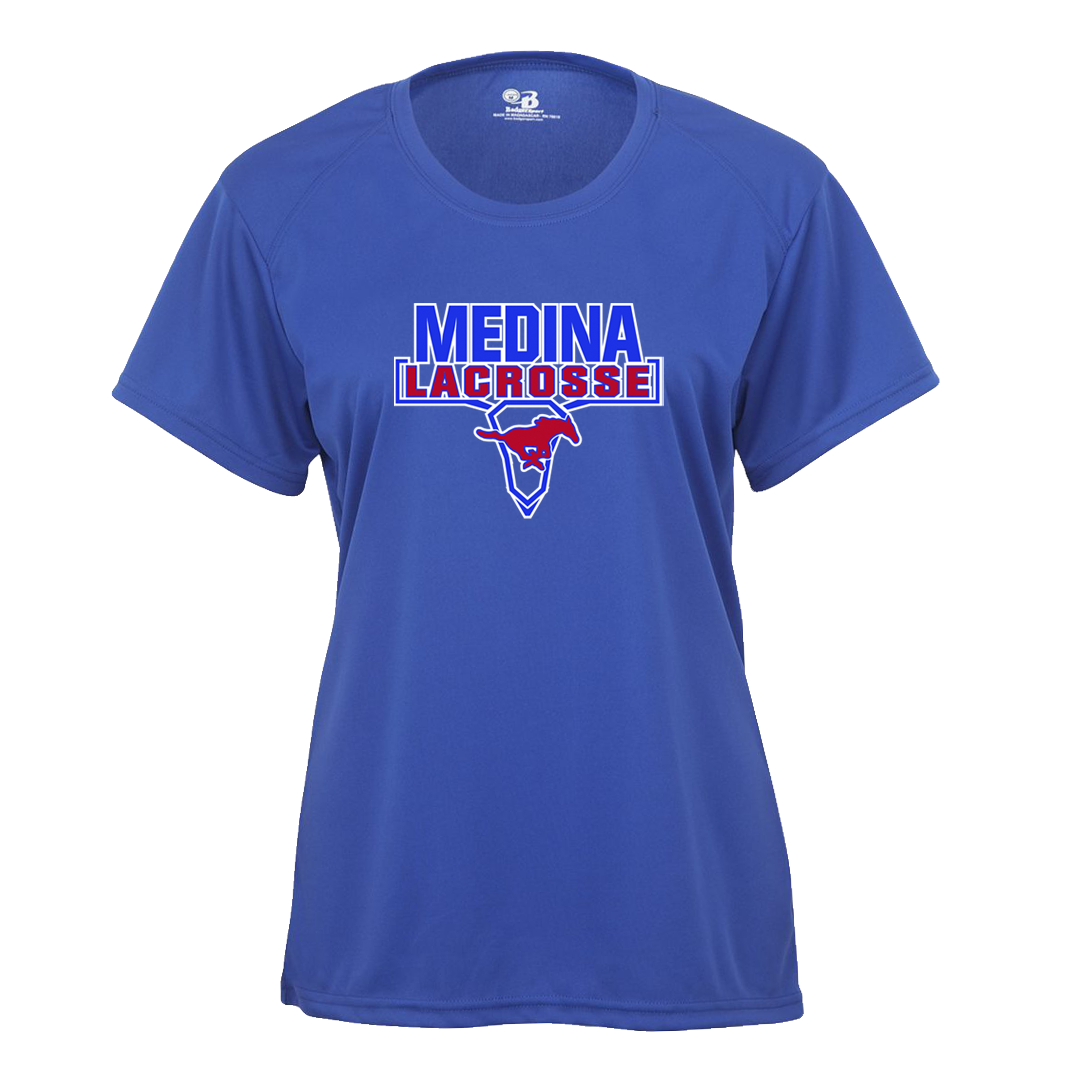 Medina Mustangs Lacrosse B-Core Womens Tee