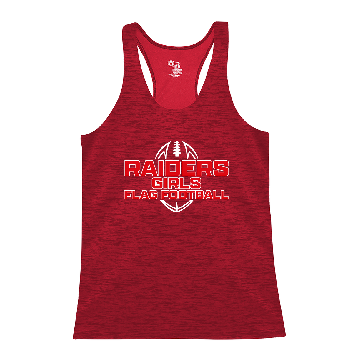 PM Raiders Flag Football Women's Tonal Blend Racerback