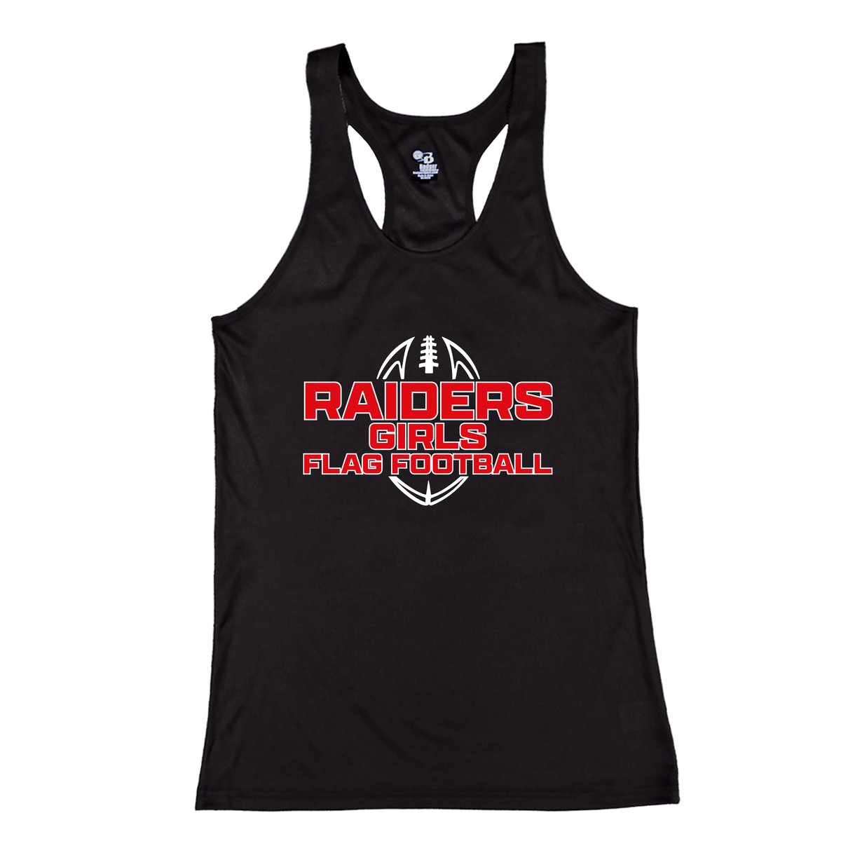 PM Raiders Flag Football B-Core Ladies Racerback Tank