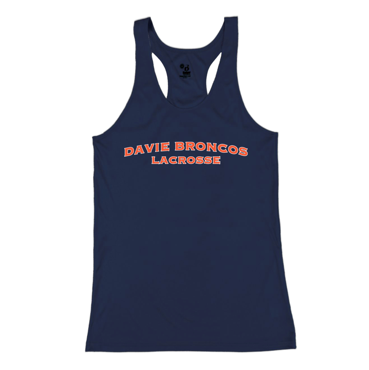 Davie Broncos Lacrosse B-Core Ladies Racerback Tank