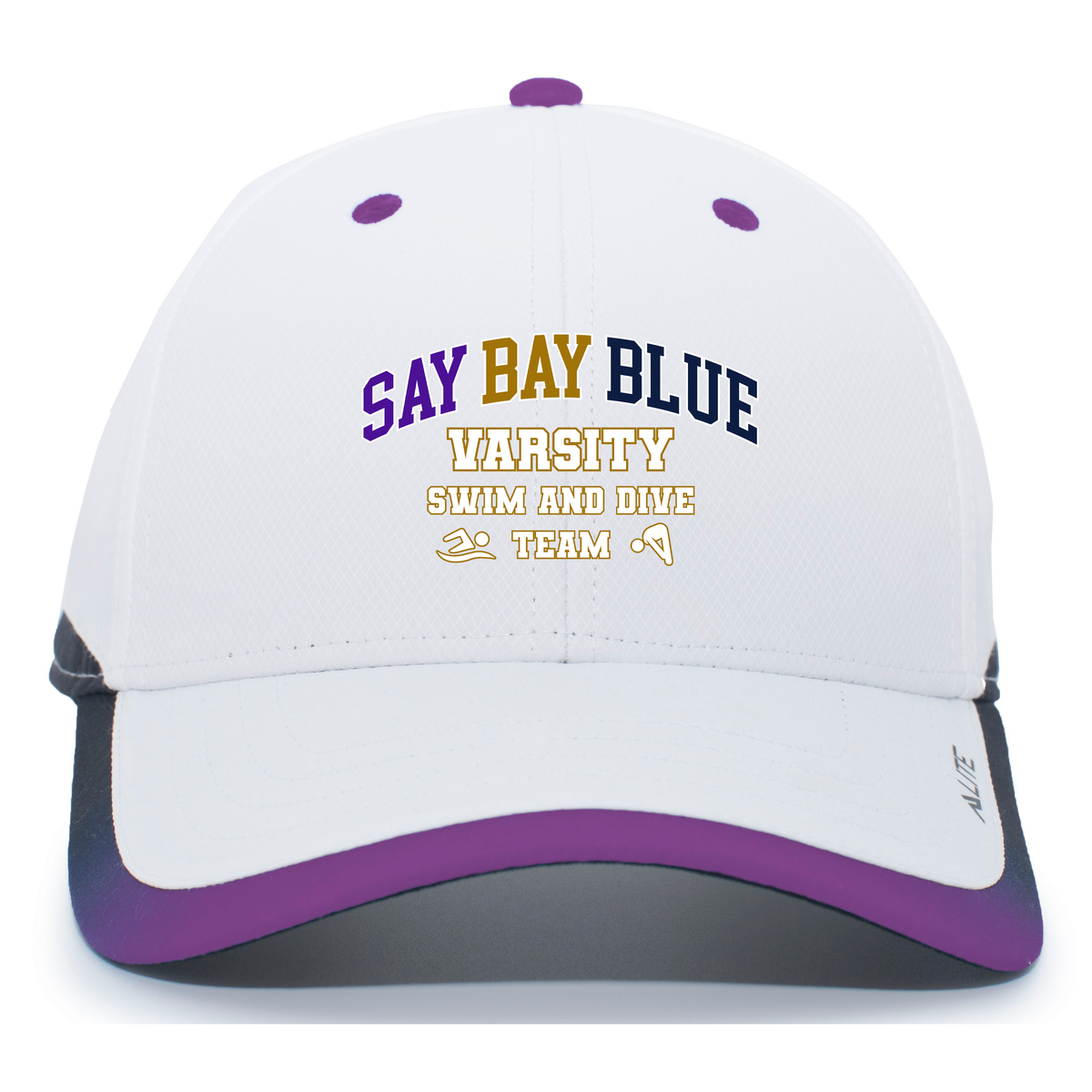 SayBayBlue Swim Hook-And-Loop Cap