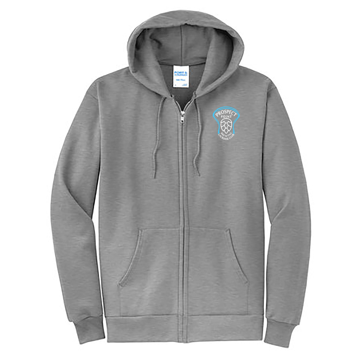 Prospect Point Brewing Lacrosse Club Full Zip Hooded Sweatshirt