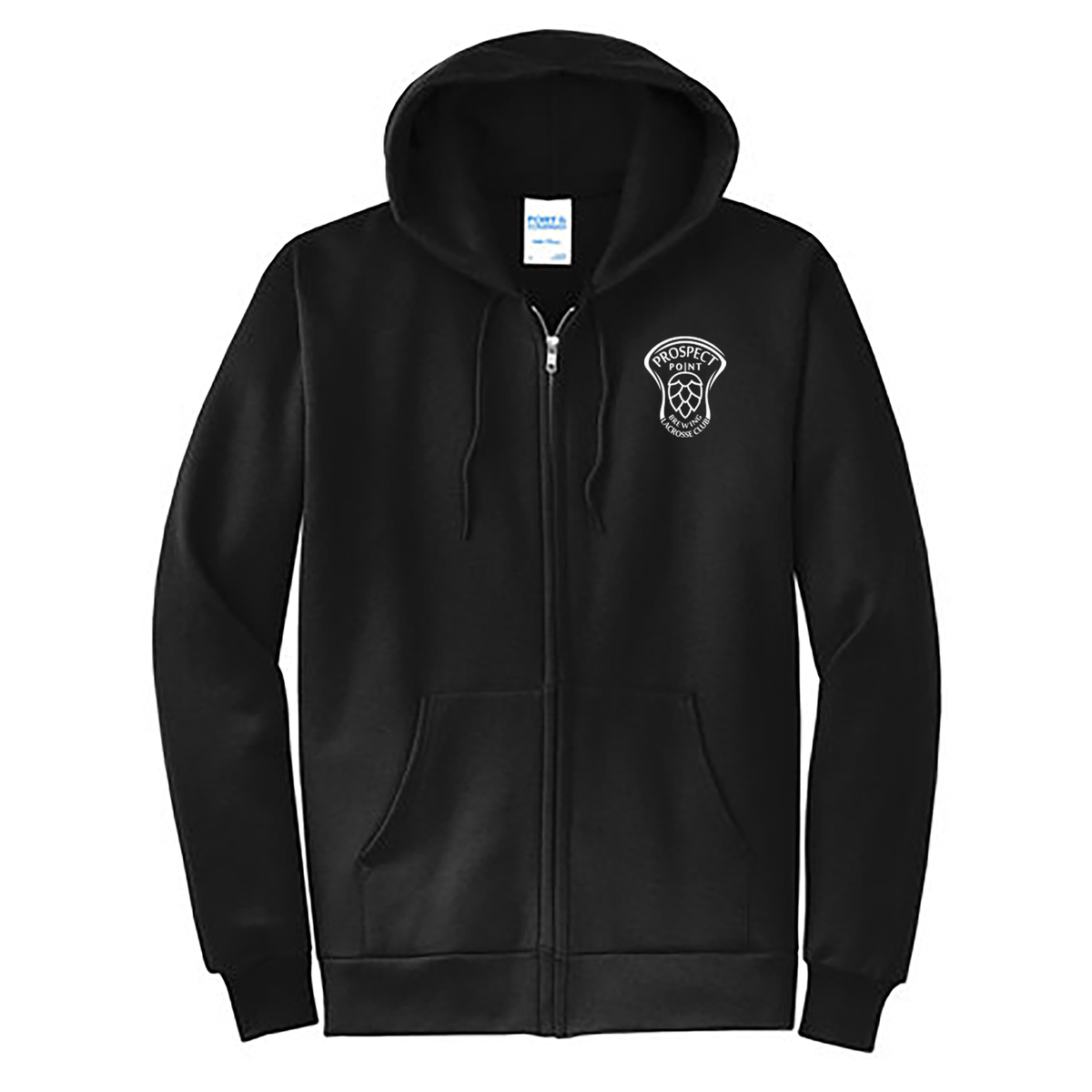 Prospect Point Brewing Lacrosse Club Full Zip Hooded Sweatshirt