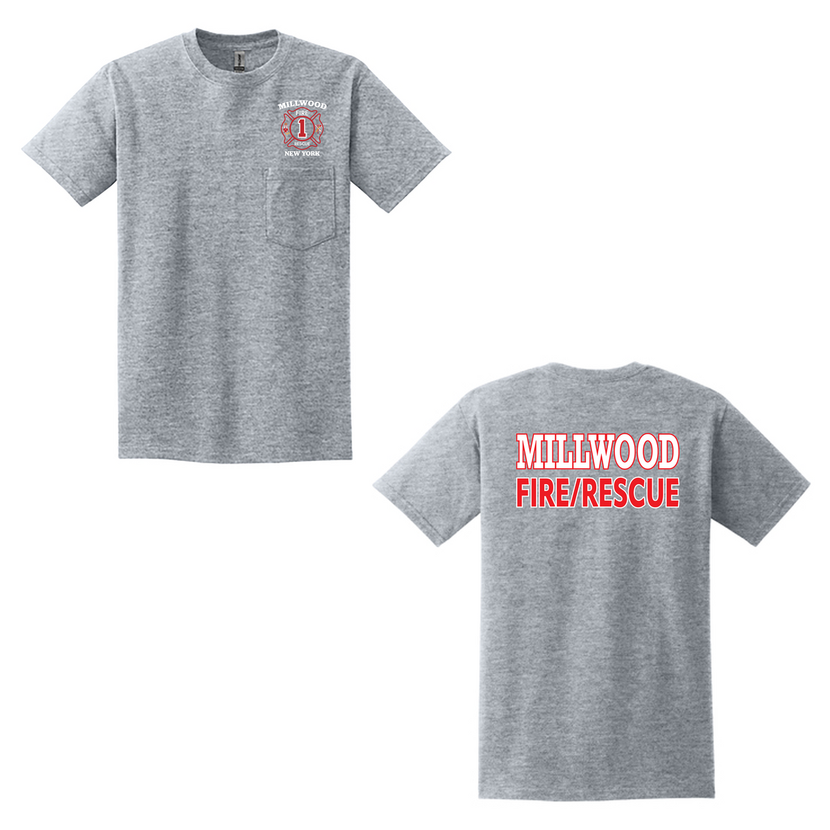 Millwood Fire Company T-Shirt with Pocket