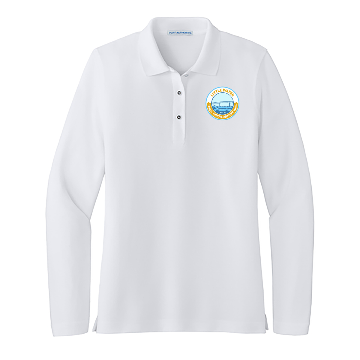 Little Water Prep Faculty Ladies Silk Touch Long Sleeve Polo