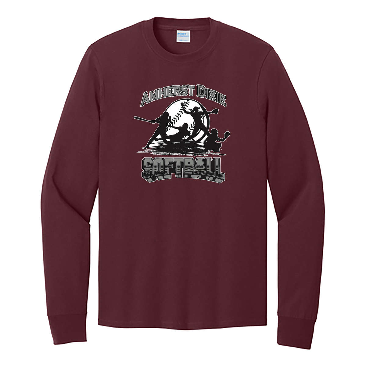 Amherst County Dixie Girls Softball Cotton Long Sleeve Shirt