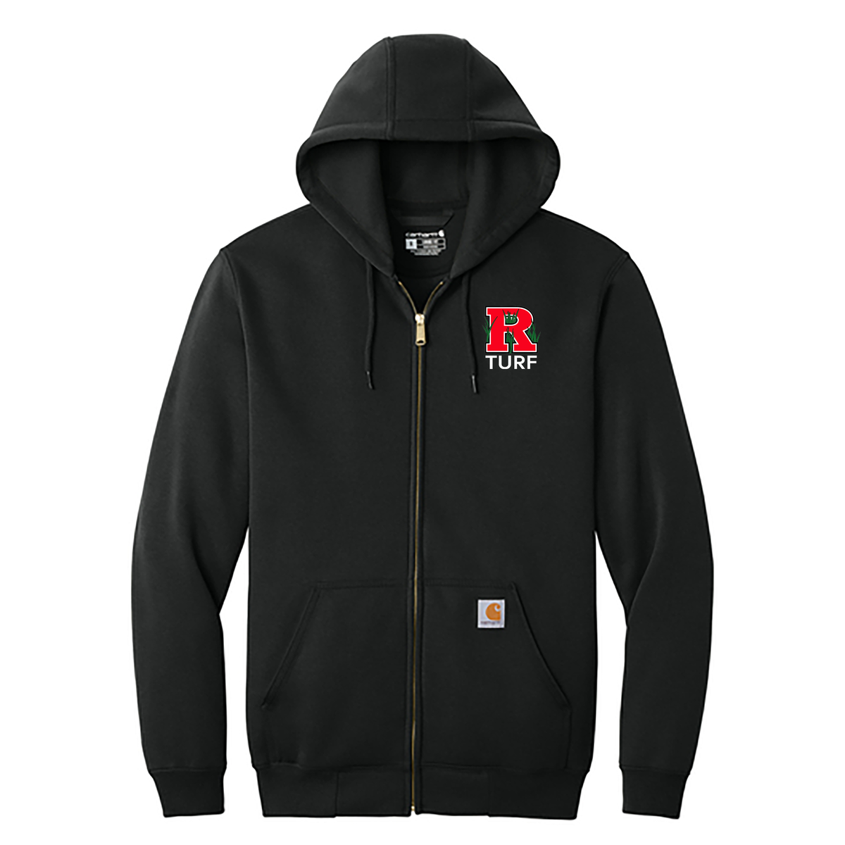 Rutgers Turf Carhartt Midweight Hooded Zip-Front Sweatshirt
