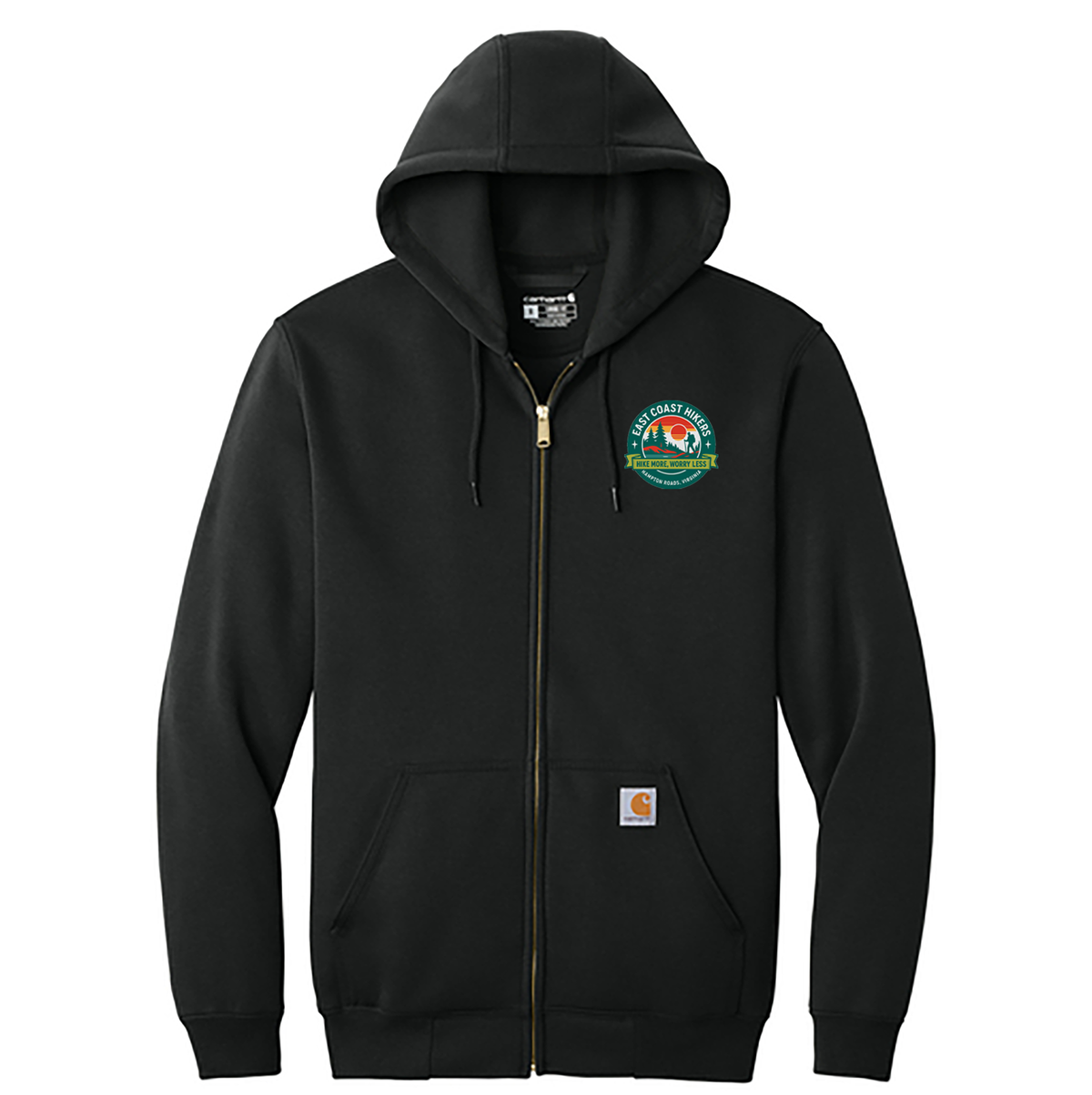 East Coast Hikers Carhartt Midweight Hooded Zip-Front Sweatshirt