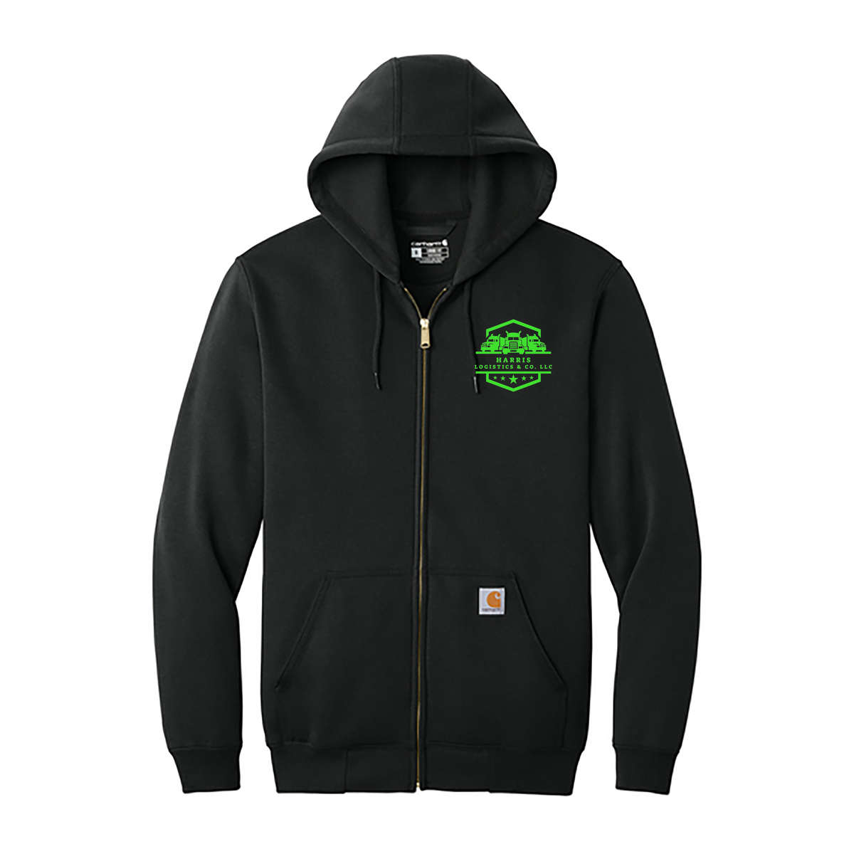 Harris Logistics Carhartt Midweight Hooded Zip-Front Sweatshirt