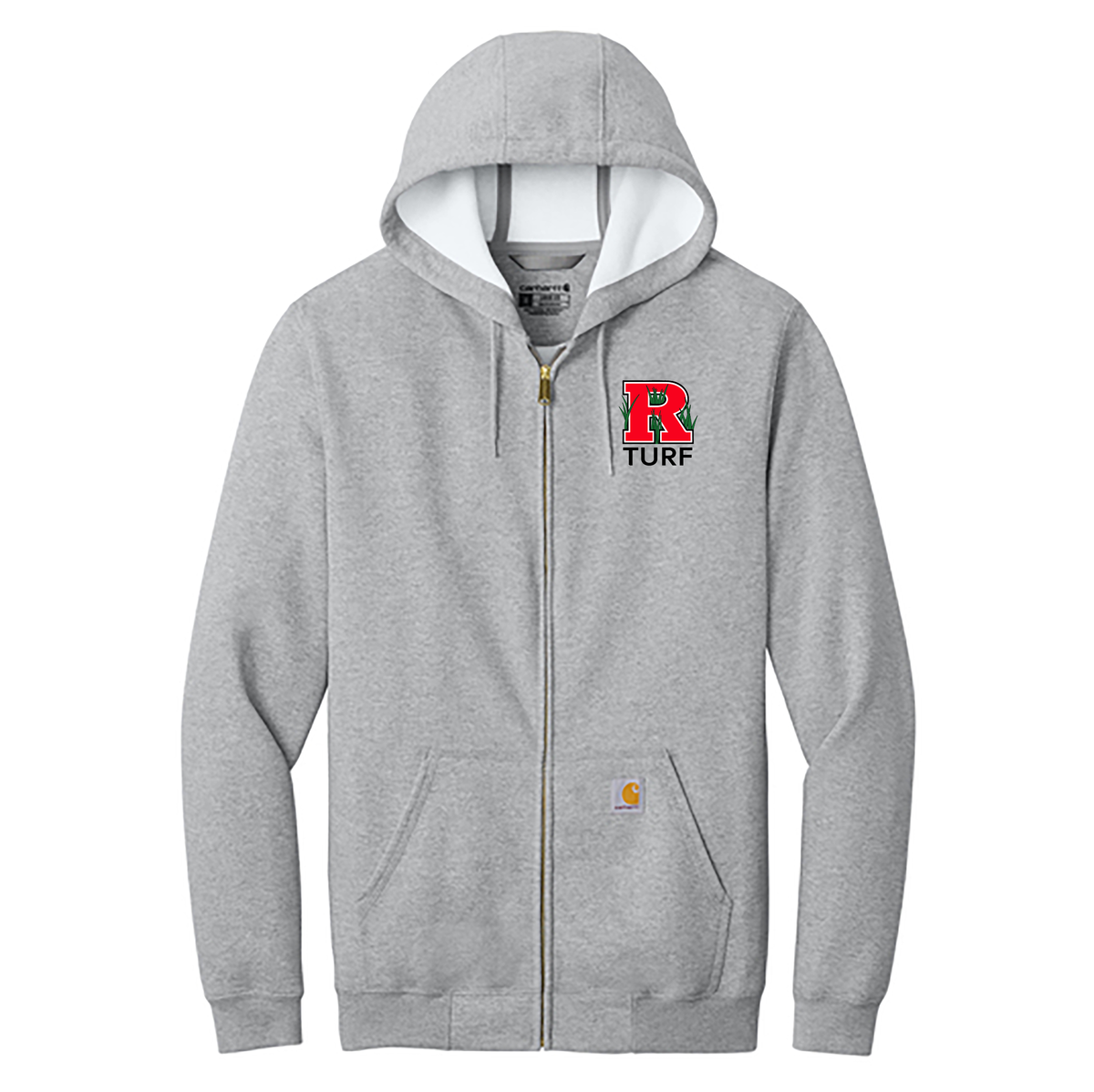 Rutgers Turf Carhartt Midweight Hooded Zip-Front Sweatshirt