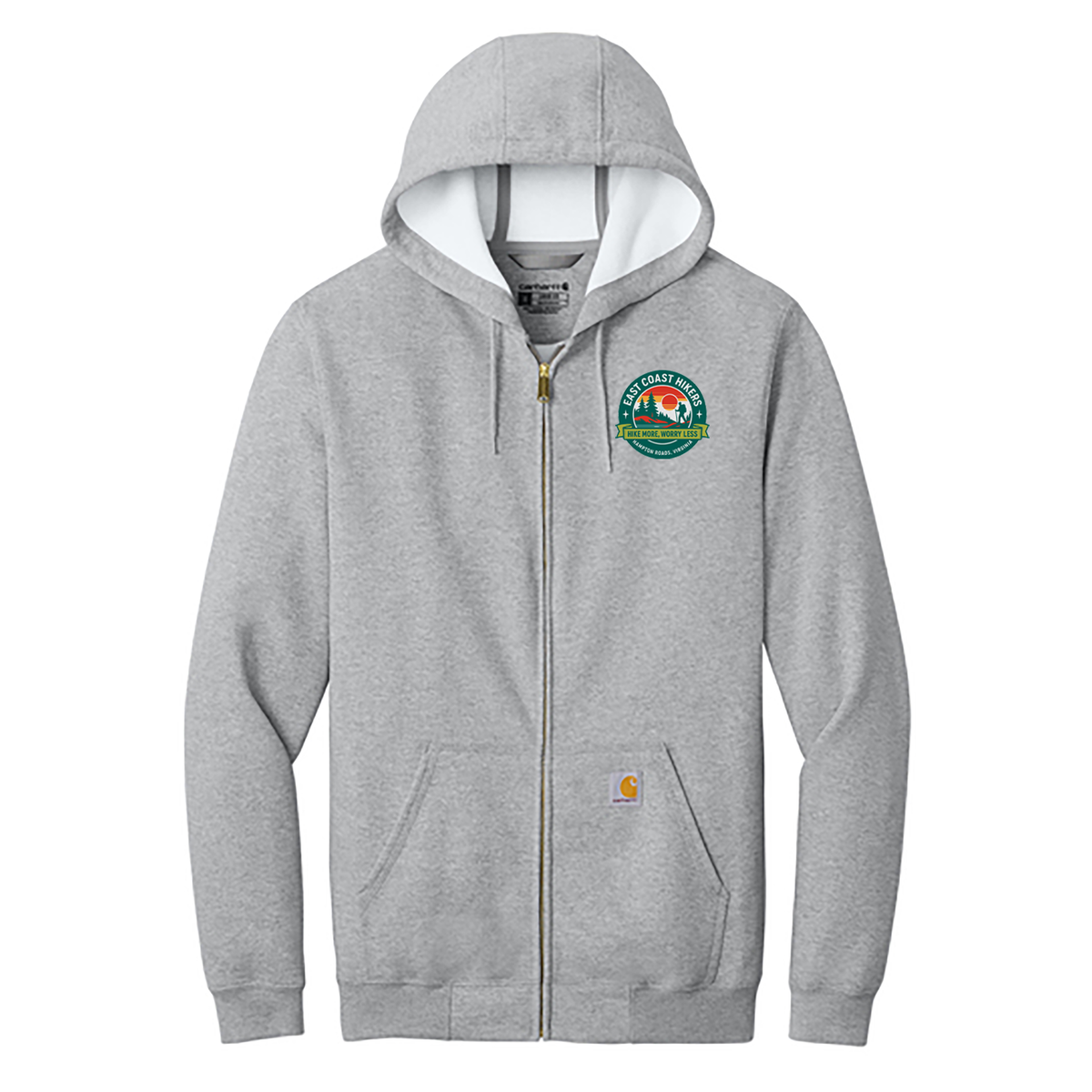 East Coast Hikers Carhartt Midweight Hooded Zip-Front Sweatshirt