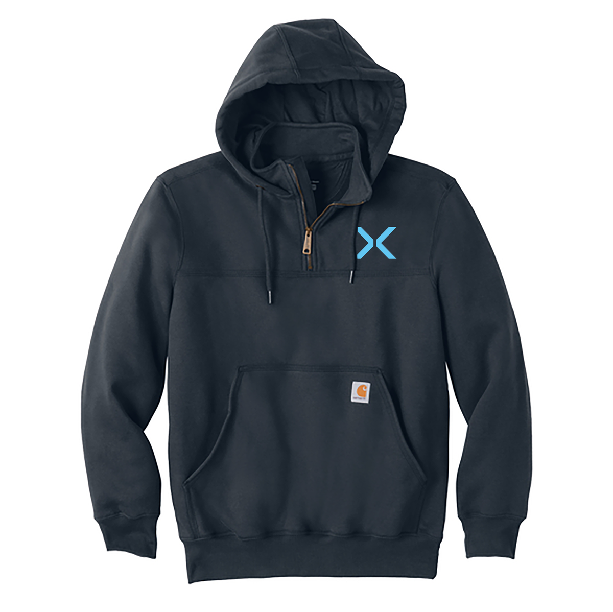NY Express Softball  Carhartt Rain Defender Heavyweight Hooded Zip Mock Sweatshirt