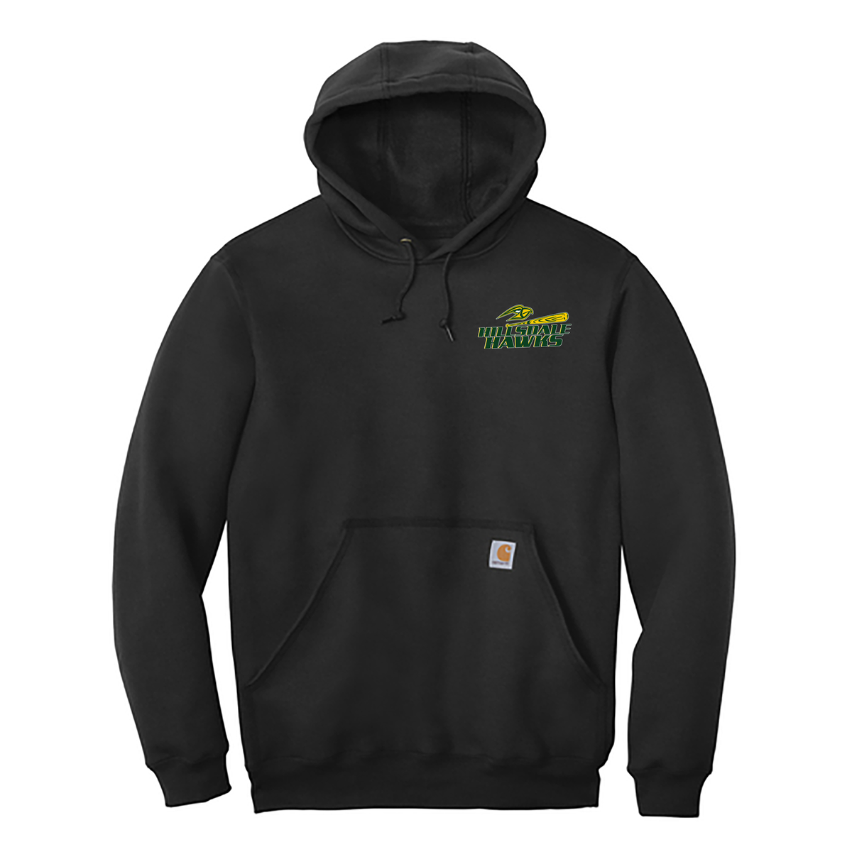 Hillsdale Hawks Carhartt Embroidered Midweight Hooded Sweatshirt