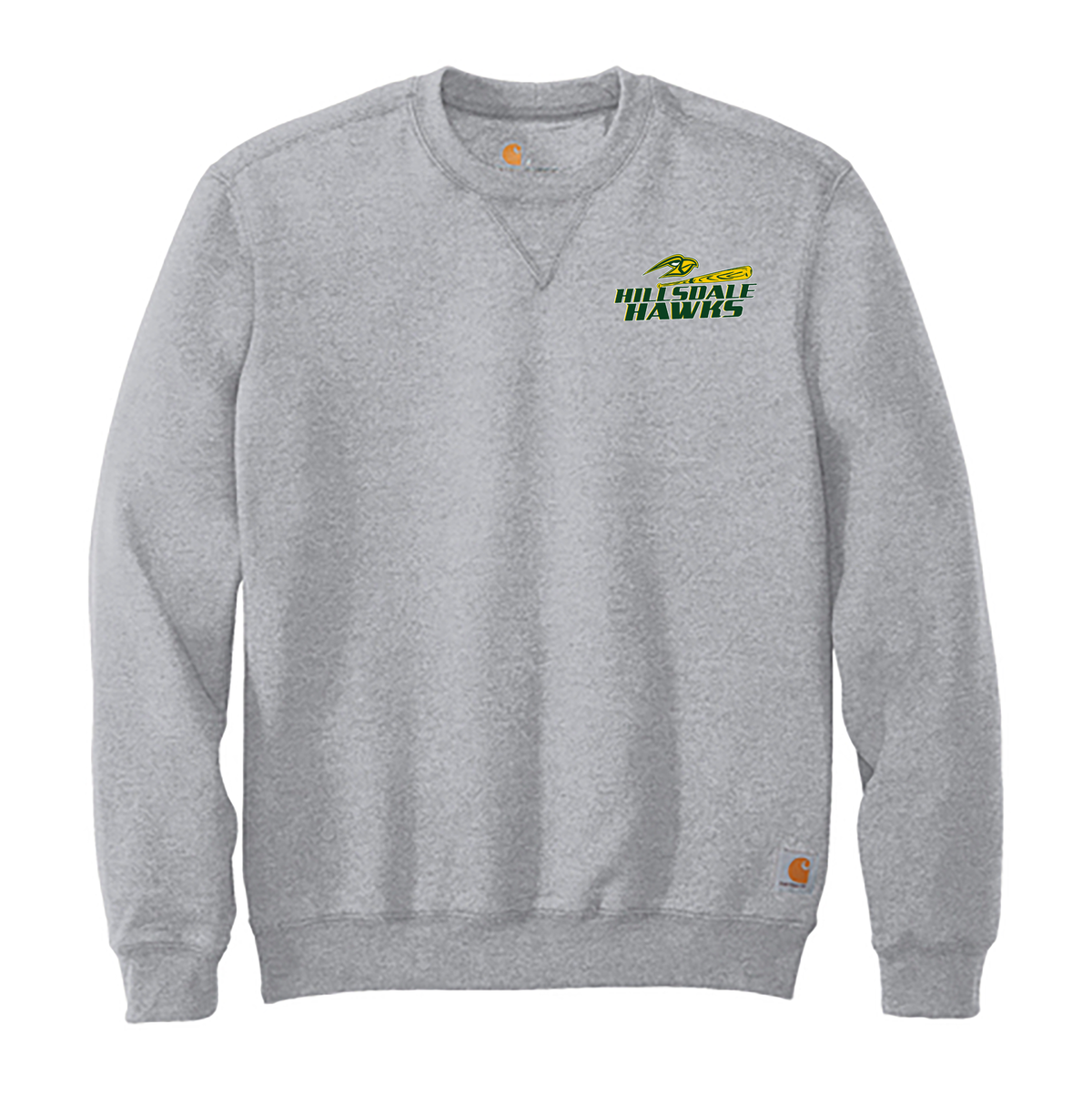 Hillsdale Hawks Carhartt Embroidered Midweight Crewneck