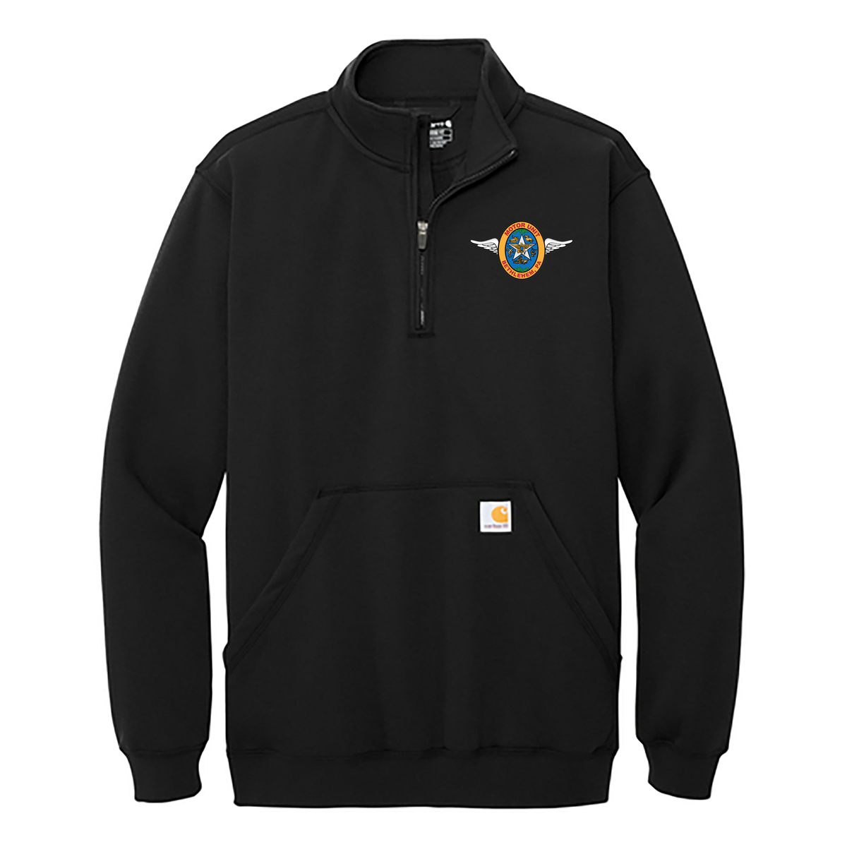 Sample Carhartt 1/4 Zip Mock Neck Sweatshirt