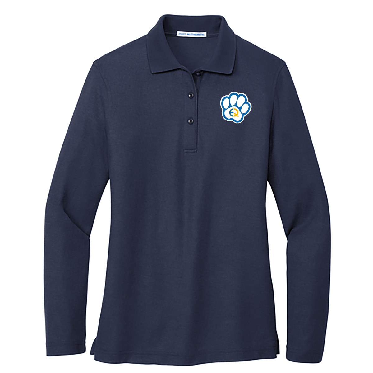 East Quogue School District Ladies Silk Touch Long Sleeve Polo