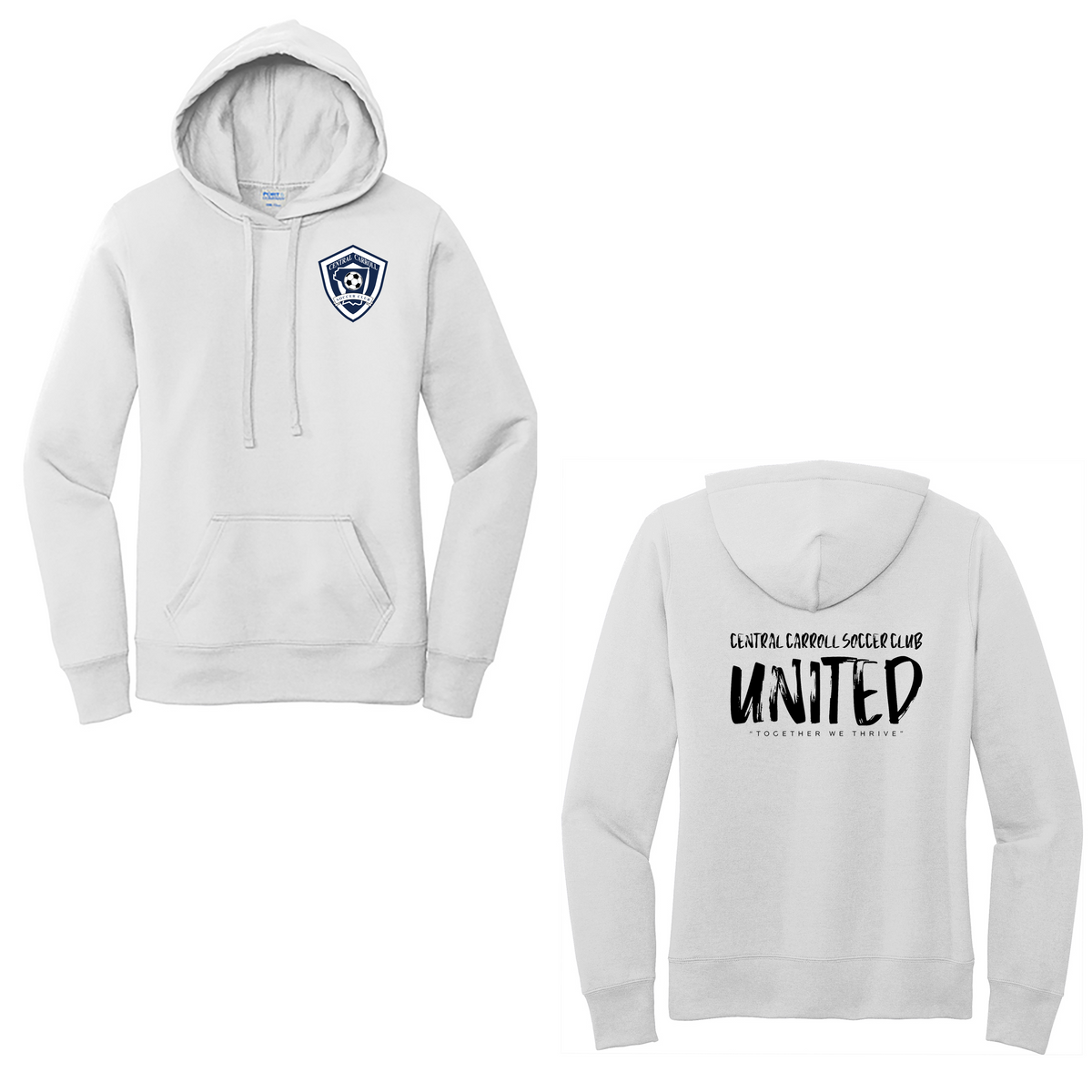 CCSC United Ladies Core Fleece Pullover Hooded Sweatshirt