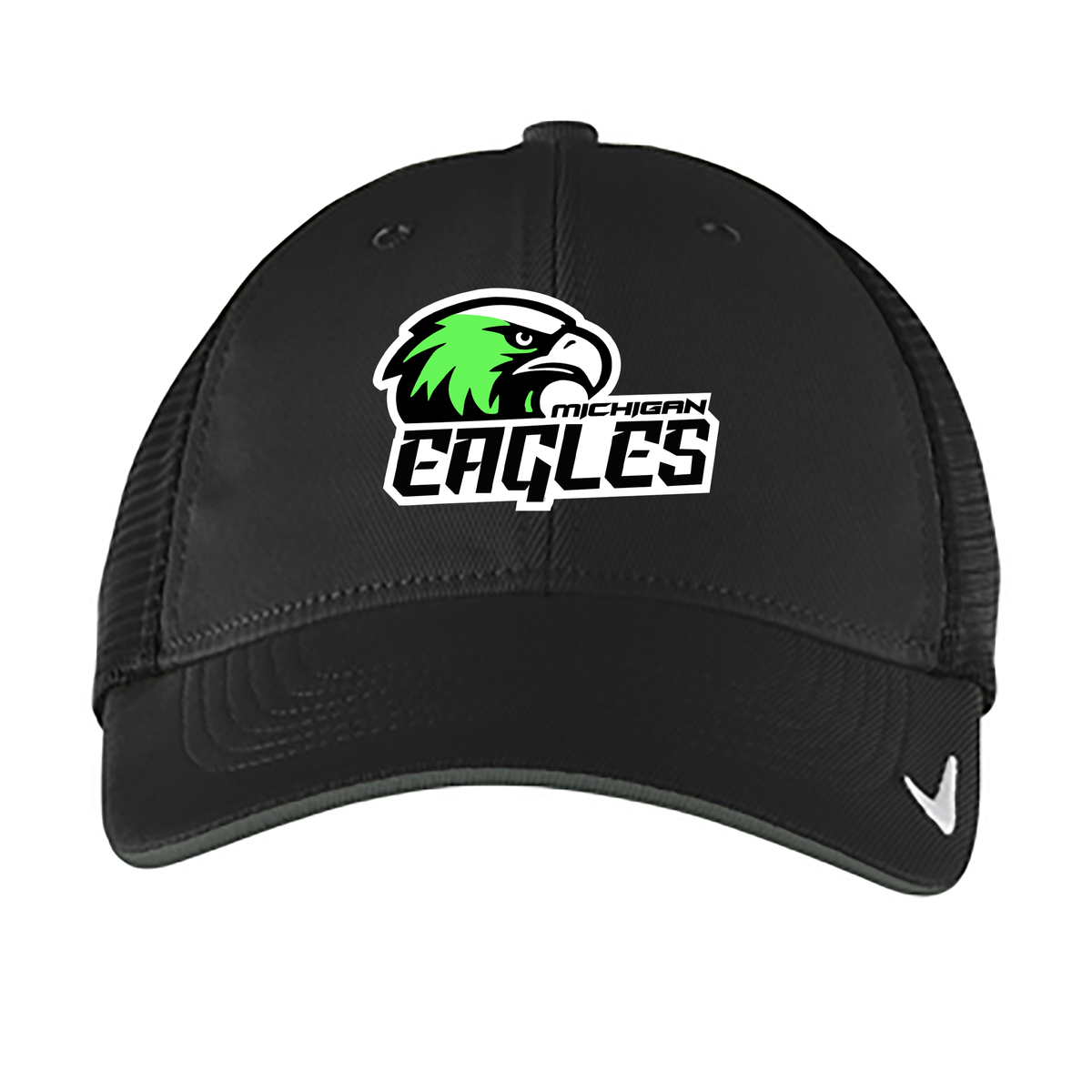 Michigan Eagles Football Nike Stretch-to-Fit Mesh Back Cap