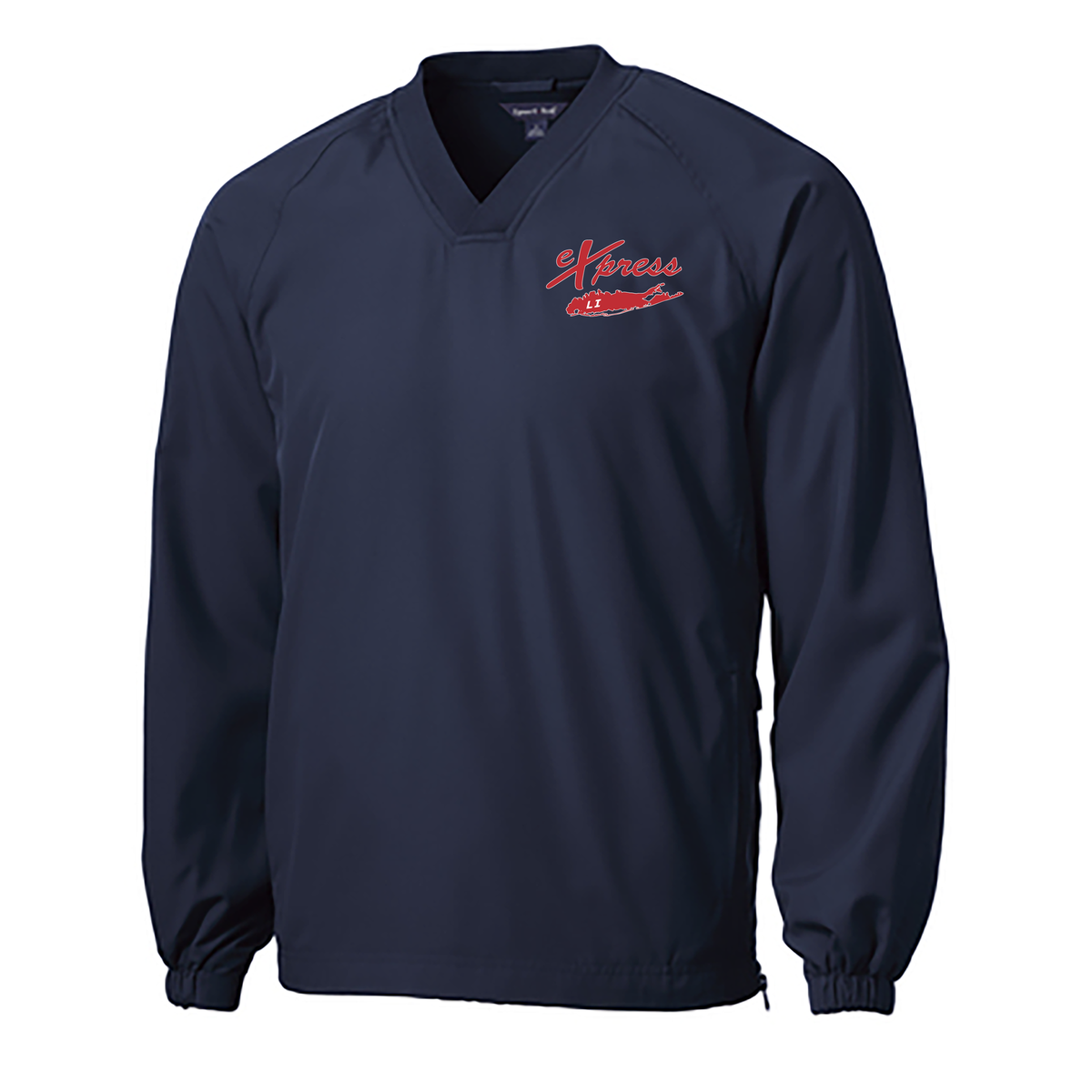 LI Express Fastpitch V-Neck Raglan Wind Shirt