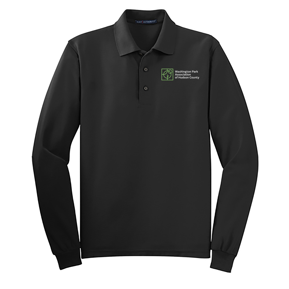 Washington Park Association Silk Touch Long Sleeve Polo