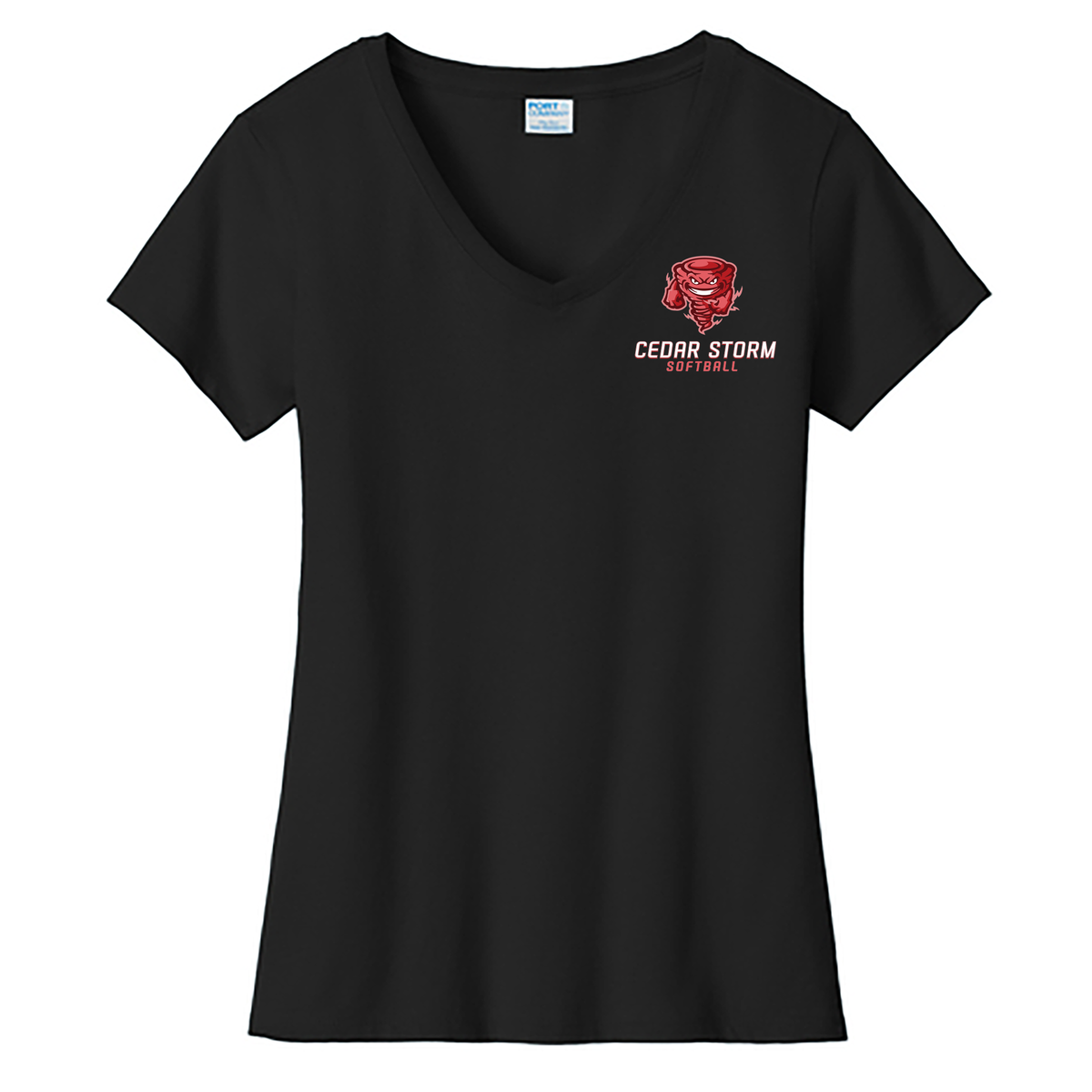 Cedar Storm Softball Ladies Fan Favorite V-Neck Tee