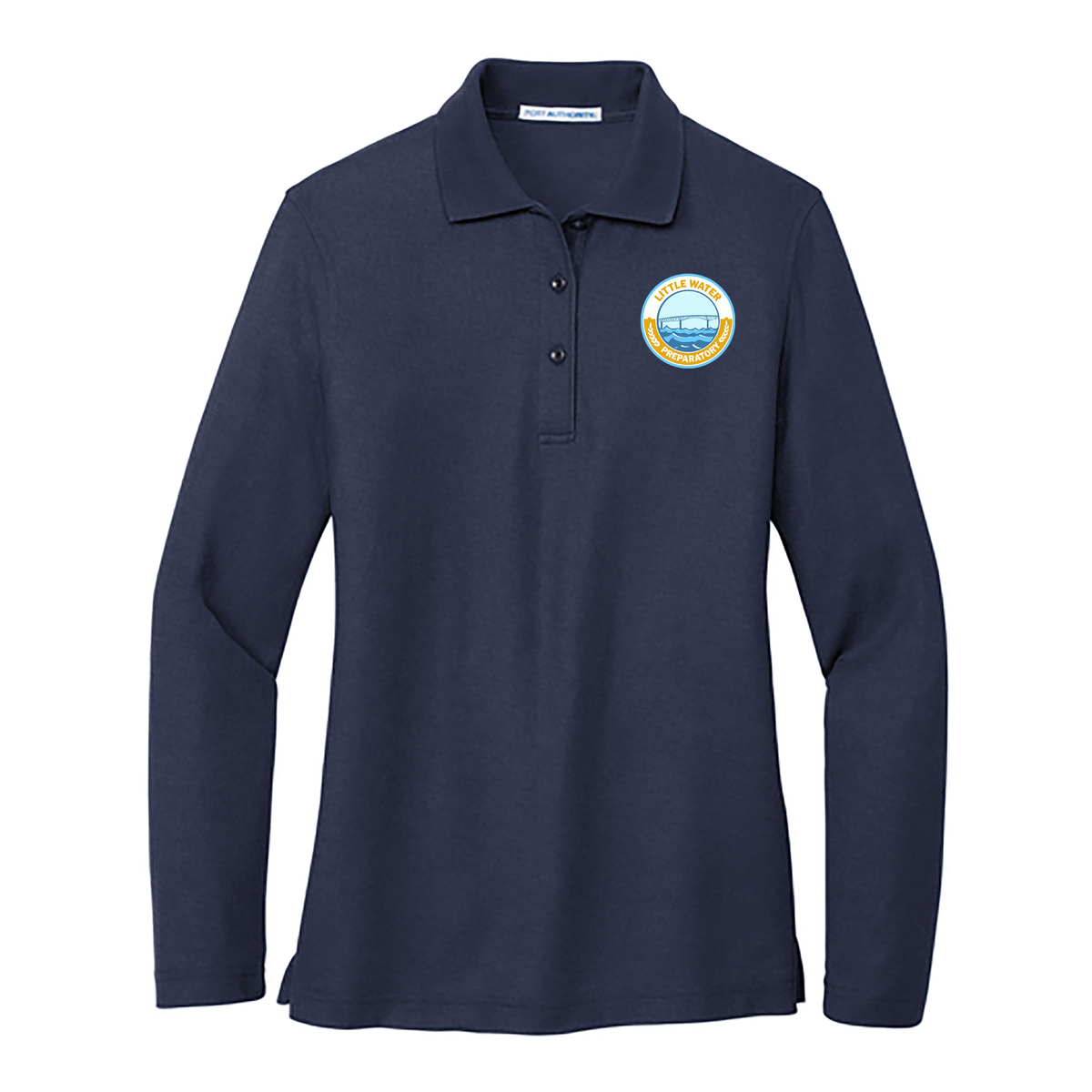 Little Water Prep Faculty Ladies Silk Touch Long Sleeve Polo