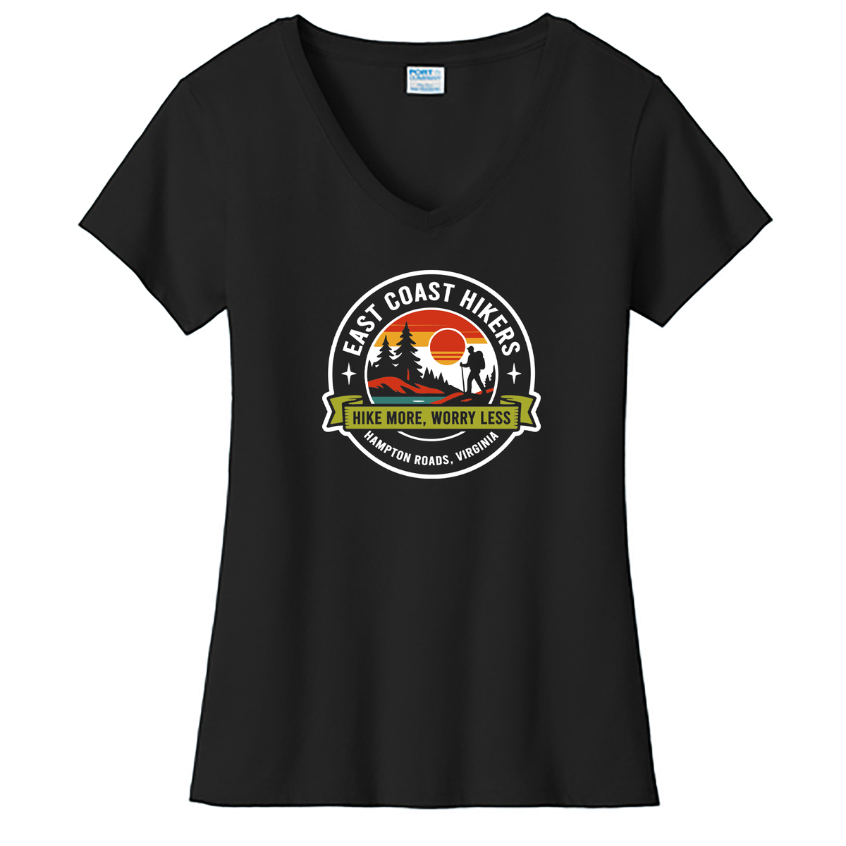 East Coast Hikers Ladies Fan Favorite V-Neck Tee