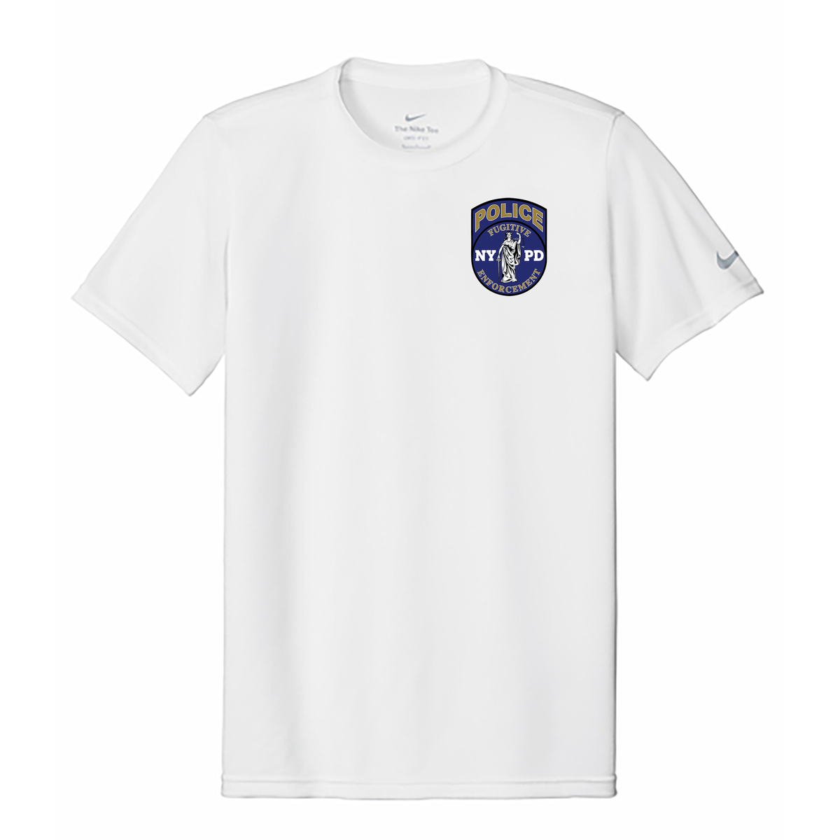 NYPD Warrant Section Nike Swoosh Sleeve rLegend Tee