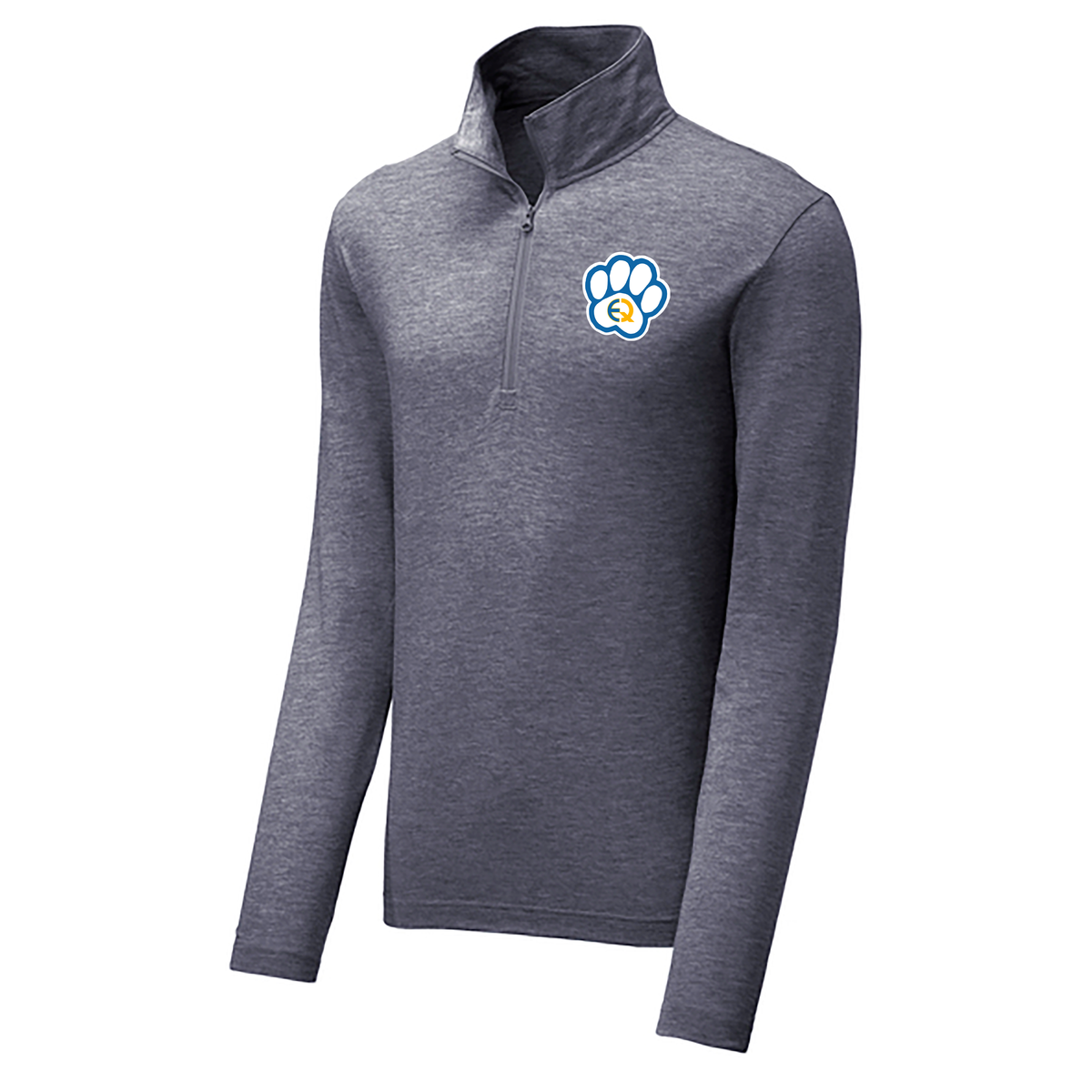 East Quogue School District  PosiCharge® Tri-Blend Wicking 1/4-Zip Pullover