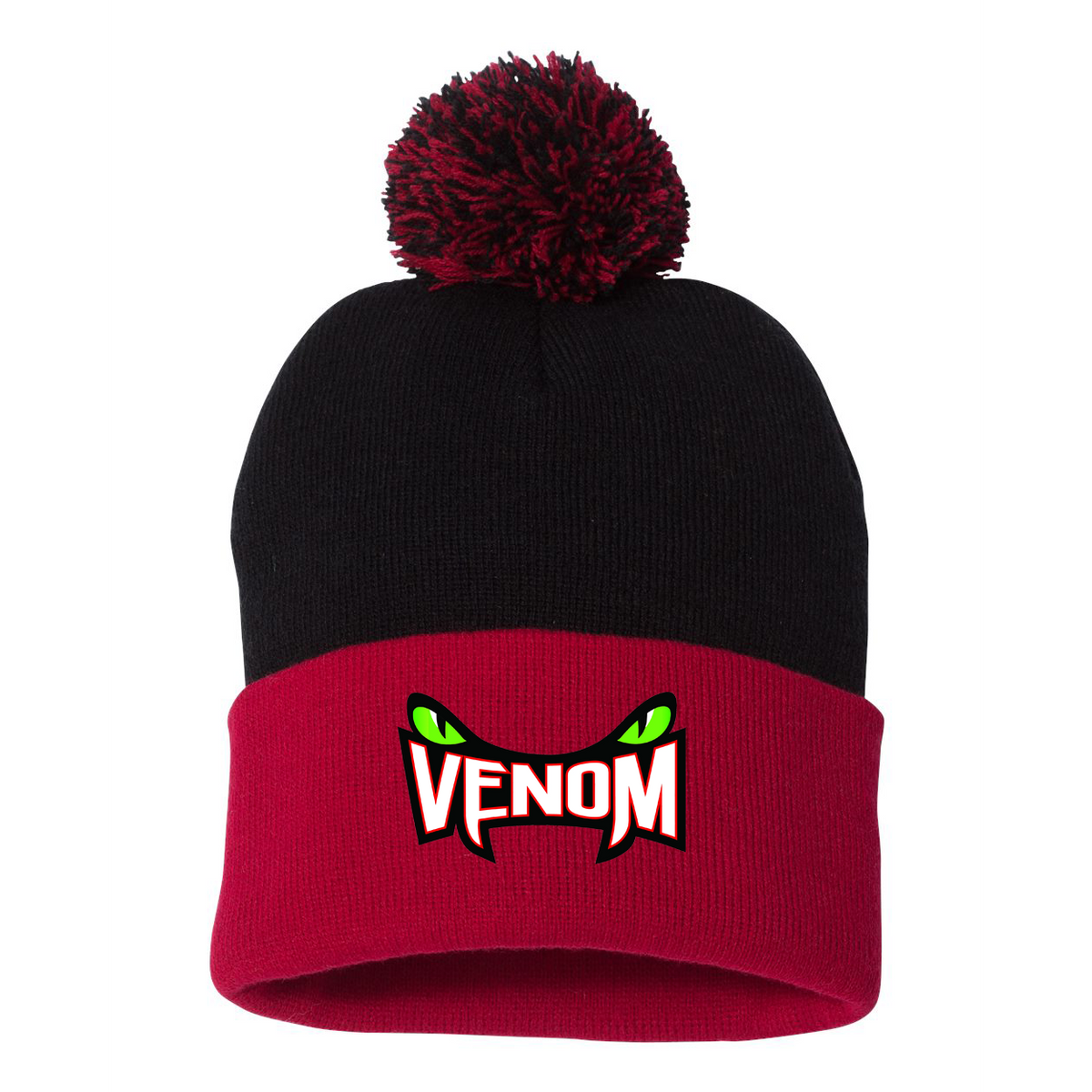 Venom Baseball Sportsman Pom-Pom Beanie