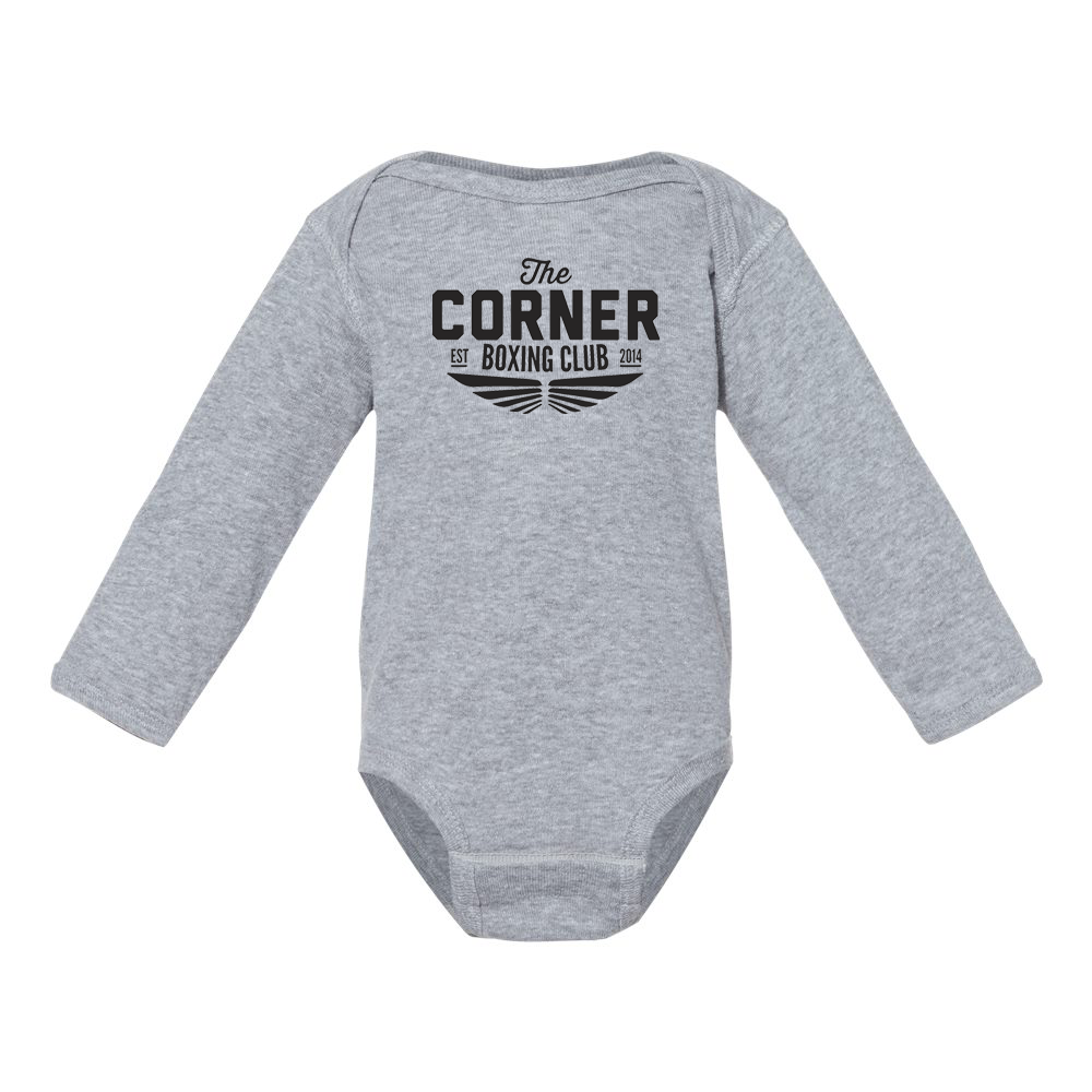 Corner Boxing Club Infant Long Sleeve Baby Rib Bodysuit