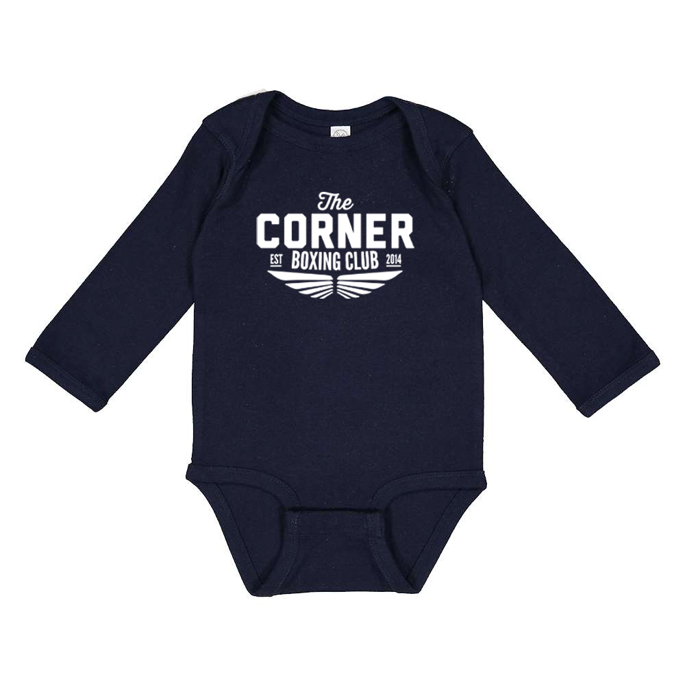 Corner Boxing Club Infant Long Sleeve Baby Rib Bodysuit