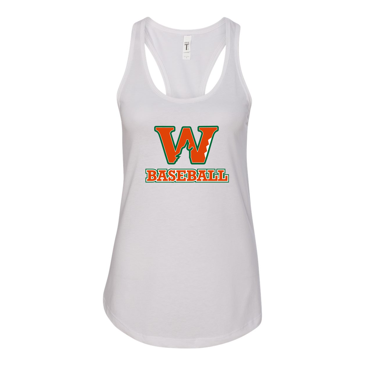 NF Wolves Baseball Next Level Women's Ideal Racerback Tank