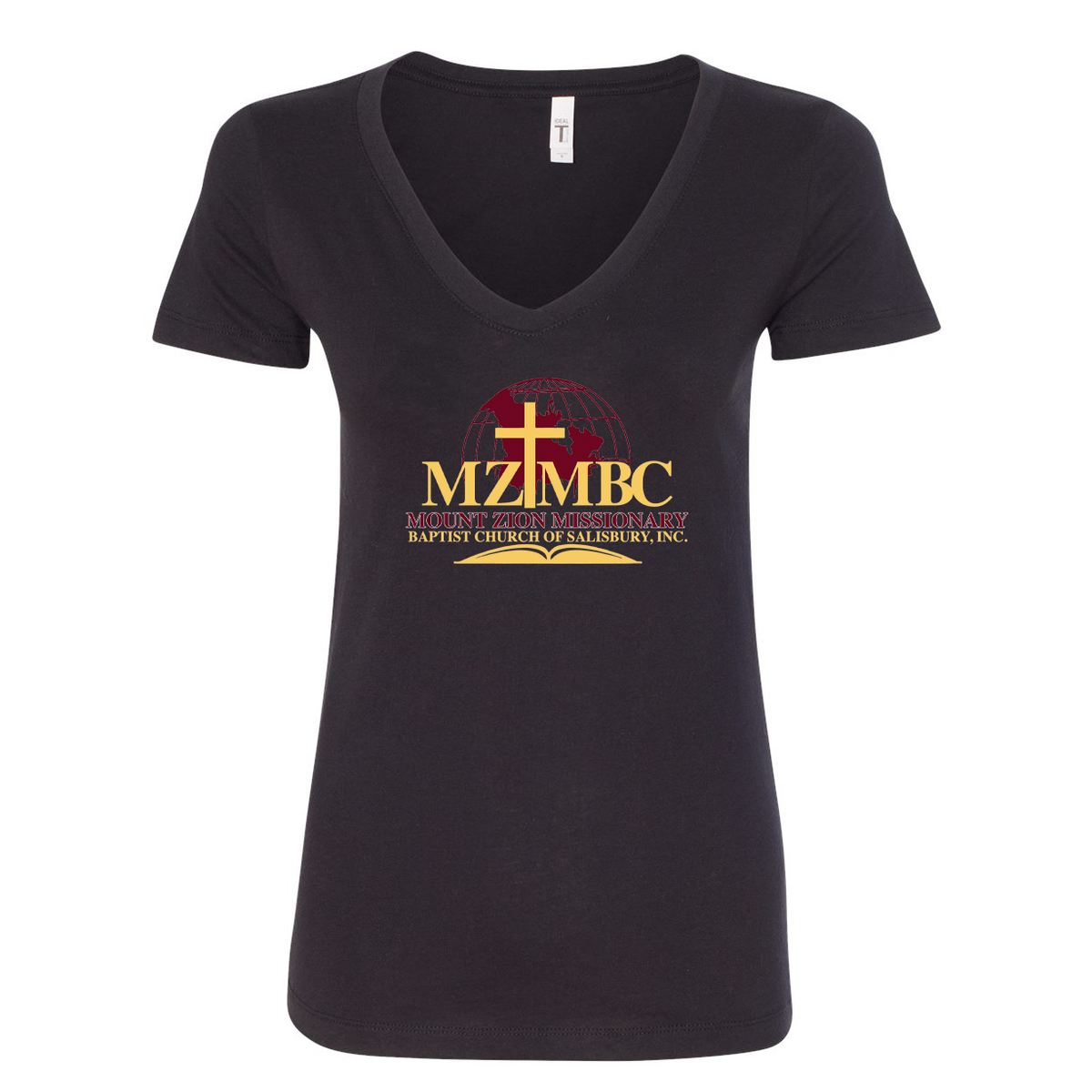 Mount Zion Missionary Baptist Church Women's Ideal V-Neck Tee