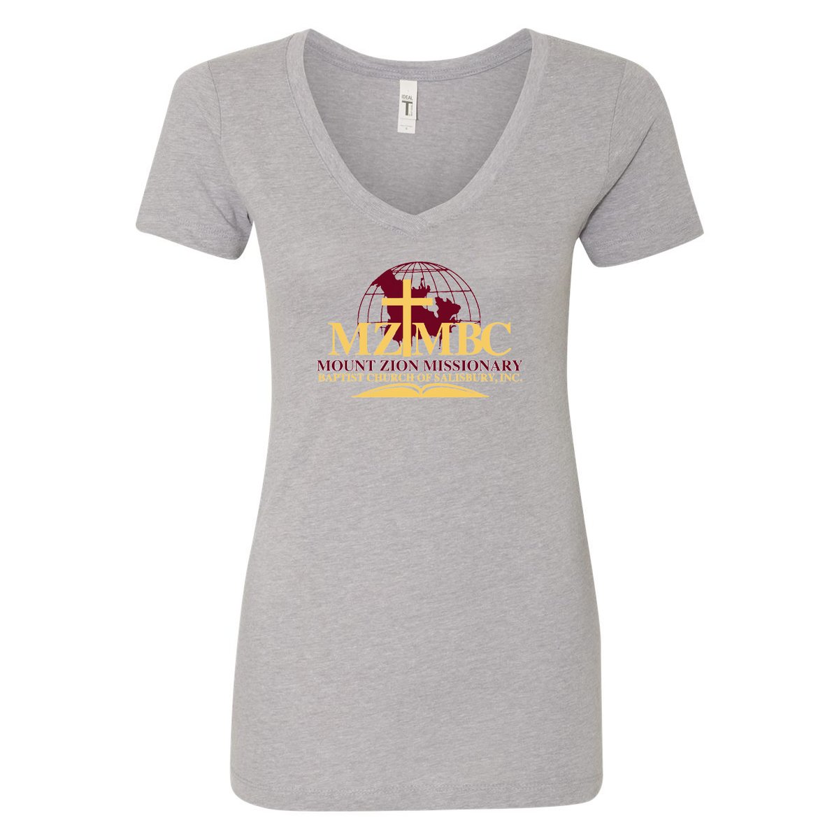 Mount Zion Missionary Baptist Church Women's Ideal V-Neck Tee