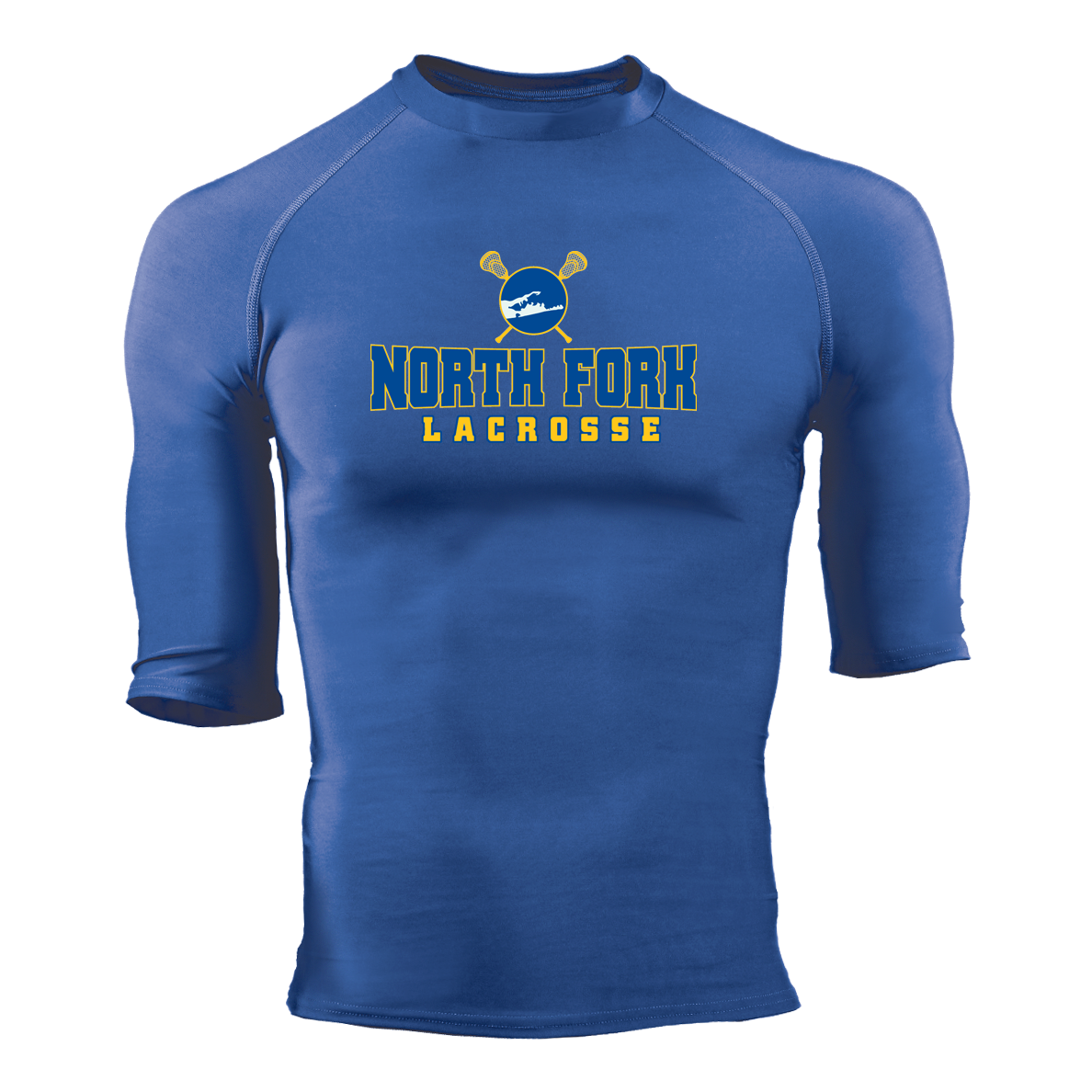 North Fork Lacrosse Pro-Compression 1/2 Sleeve Crew