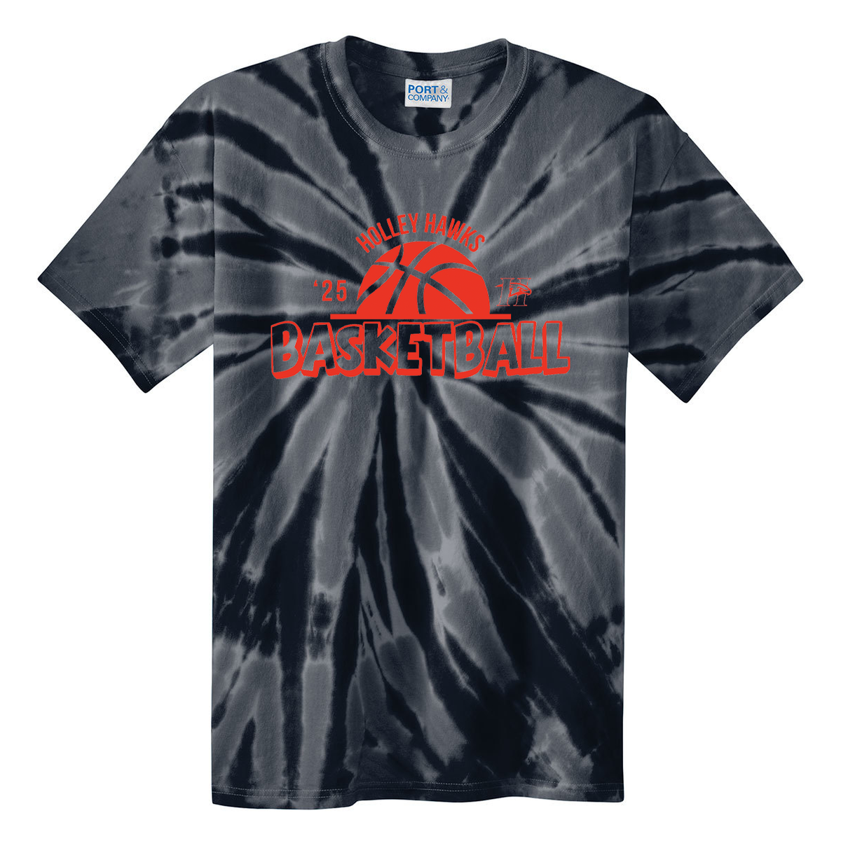 Holley Central School Girls Basketball Tie Dye T-Shirt