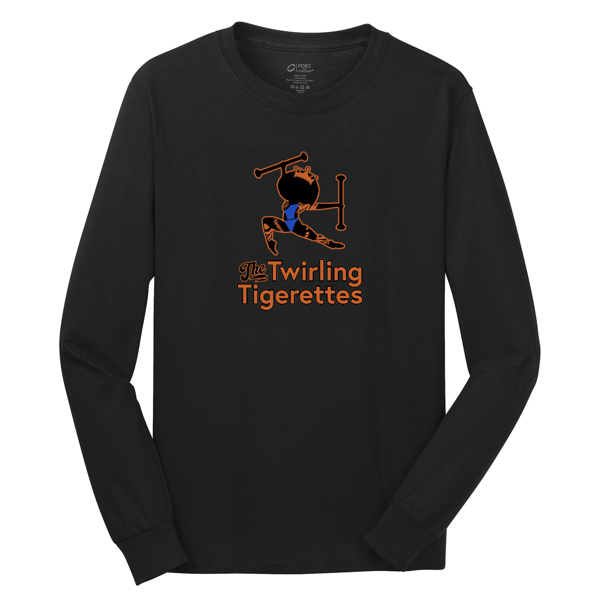 Twirling Tigerettes Cotton Long Sleeve Shirt