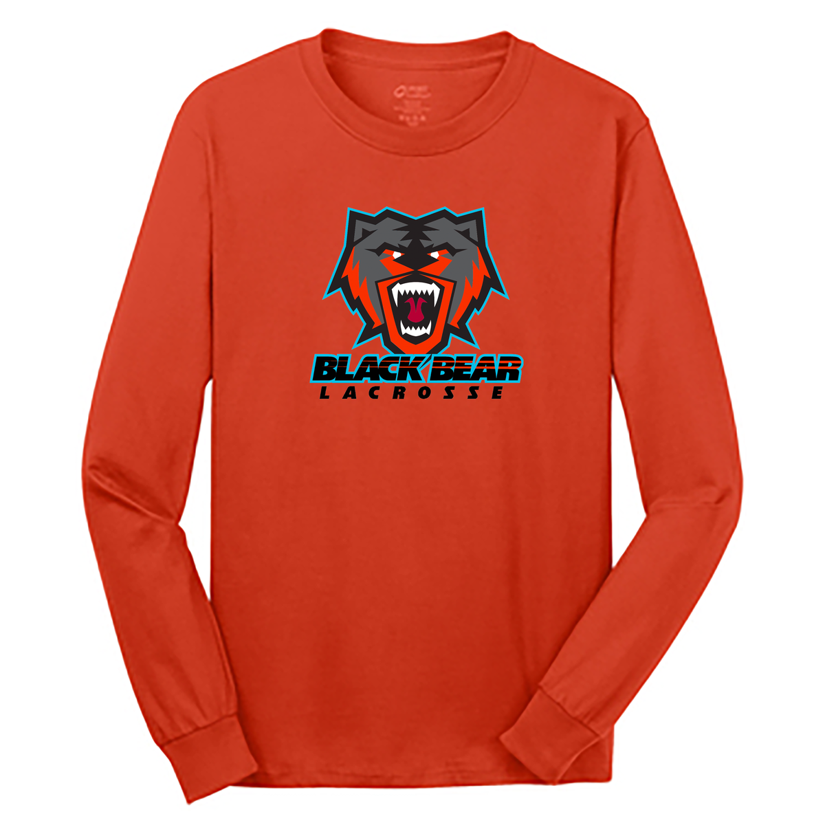 Black Bear Lacrosse Cotton Long Sleeve Shirt