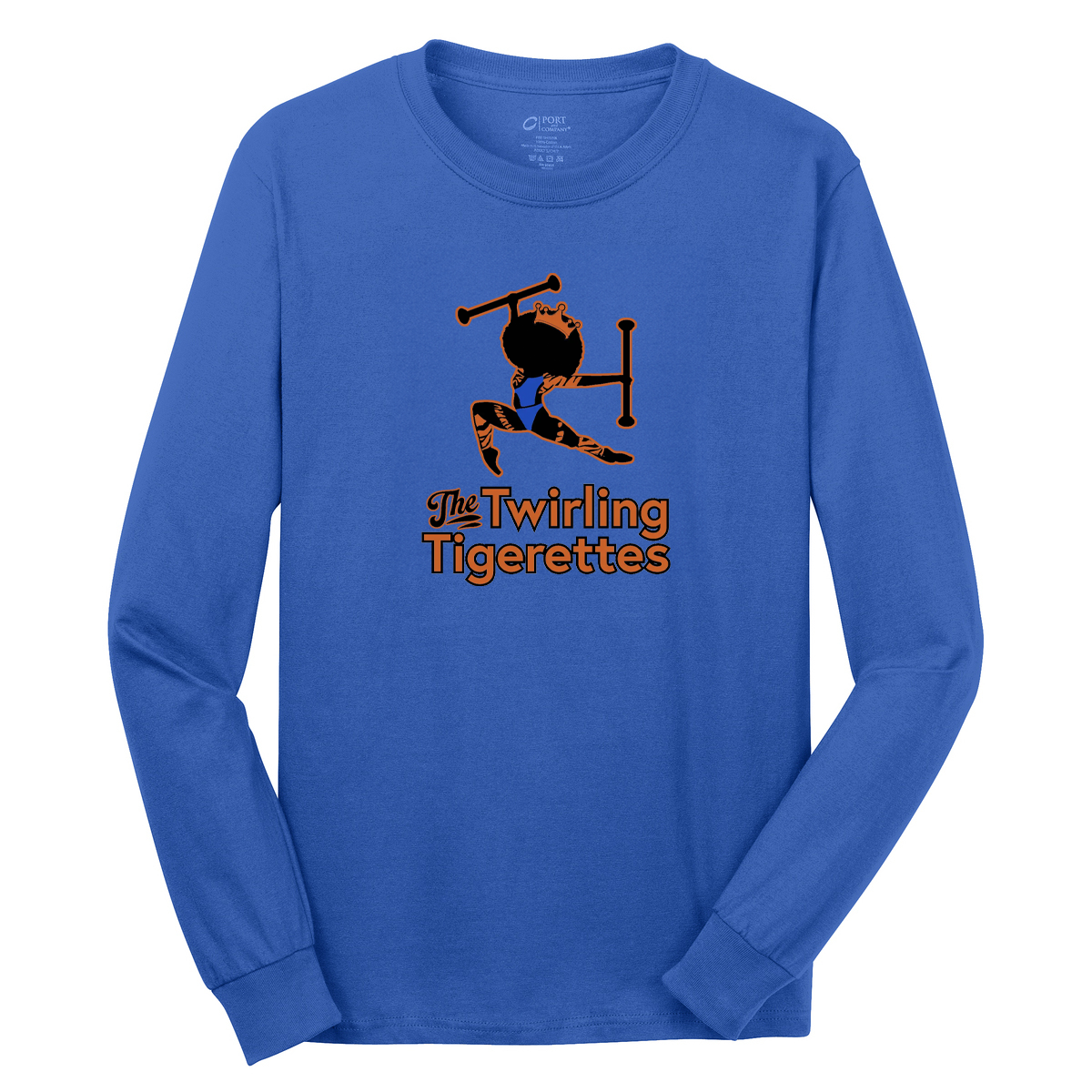 Twirling Tigerettes Cotton Long Sleeve Shirt