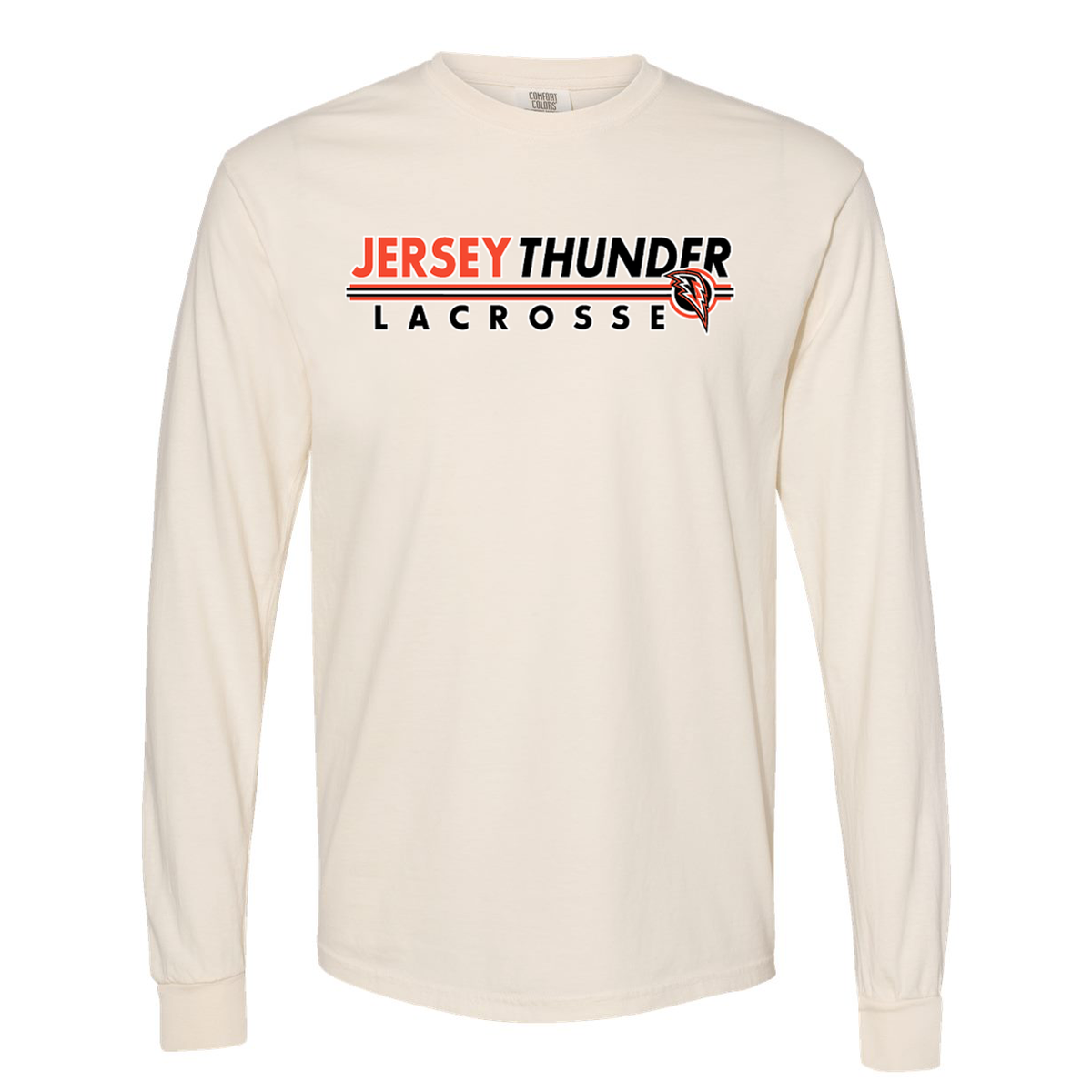 Jersey Thunder Coach Comfort Colors Garment Dyed Long Sleeve Tee