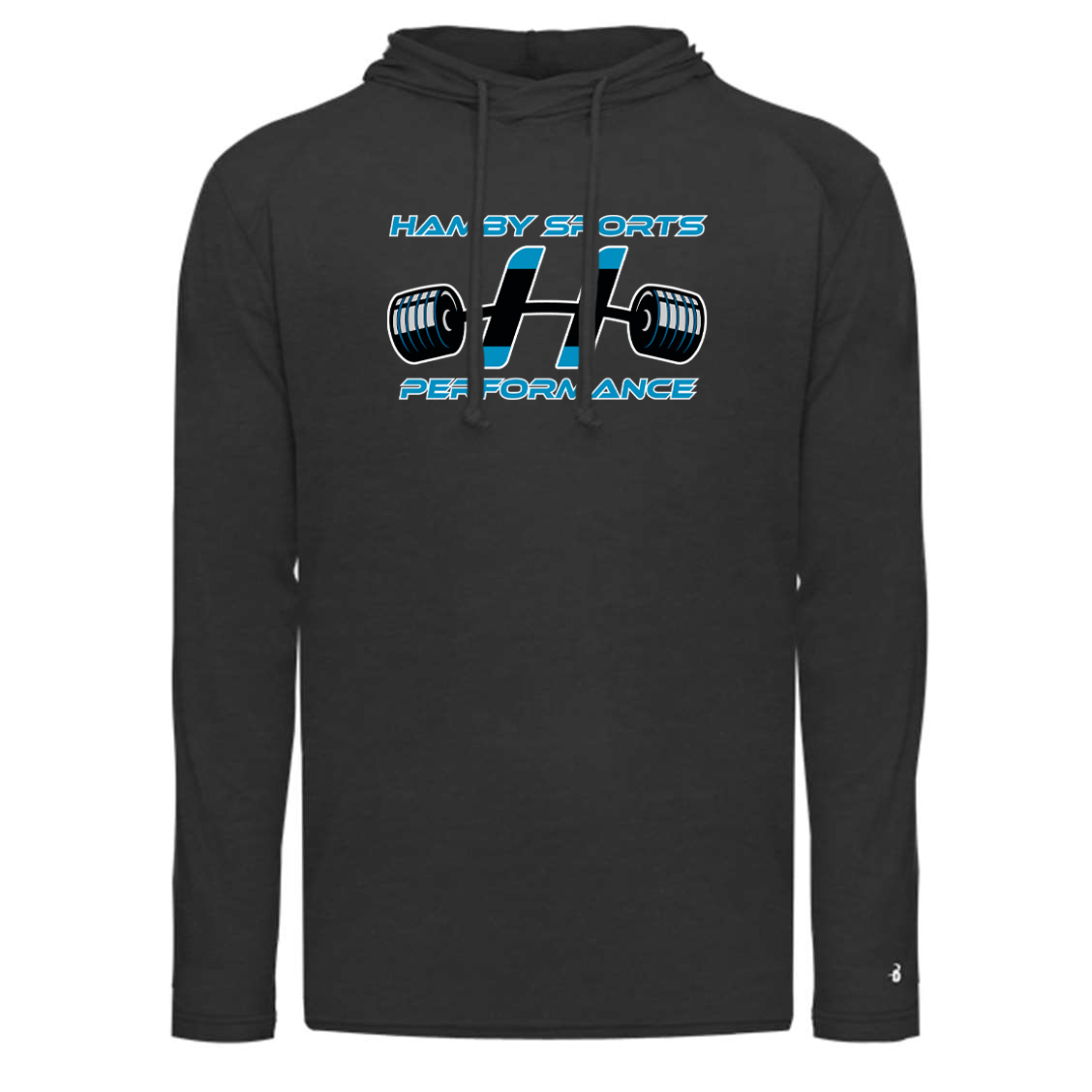 Hamby Sports Performance Tri-Blend Surplice Hood Tee