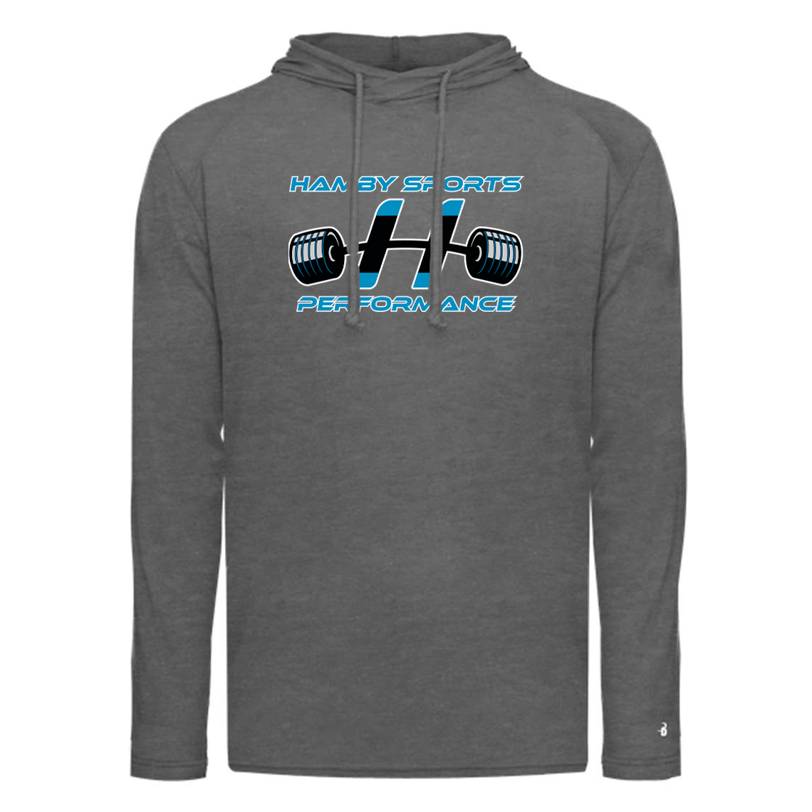 Hamby Sports Performance Tri-Blend Surplice Hood Tee