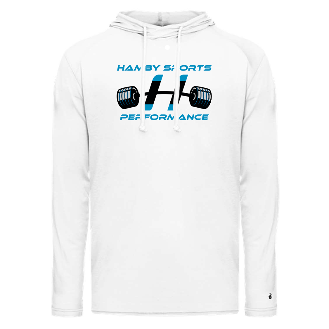 Hamby Sports Performance Tri-Blend Surplice Hood Tee